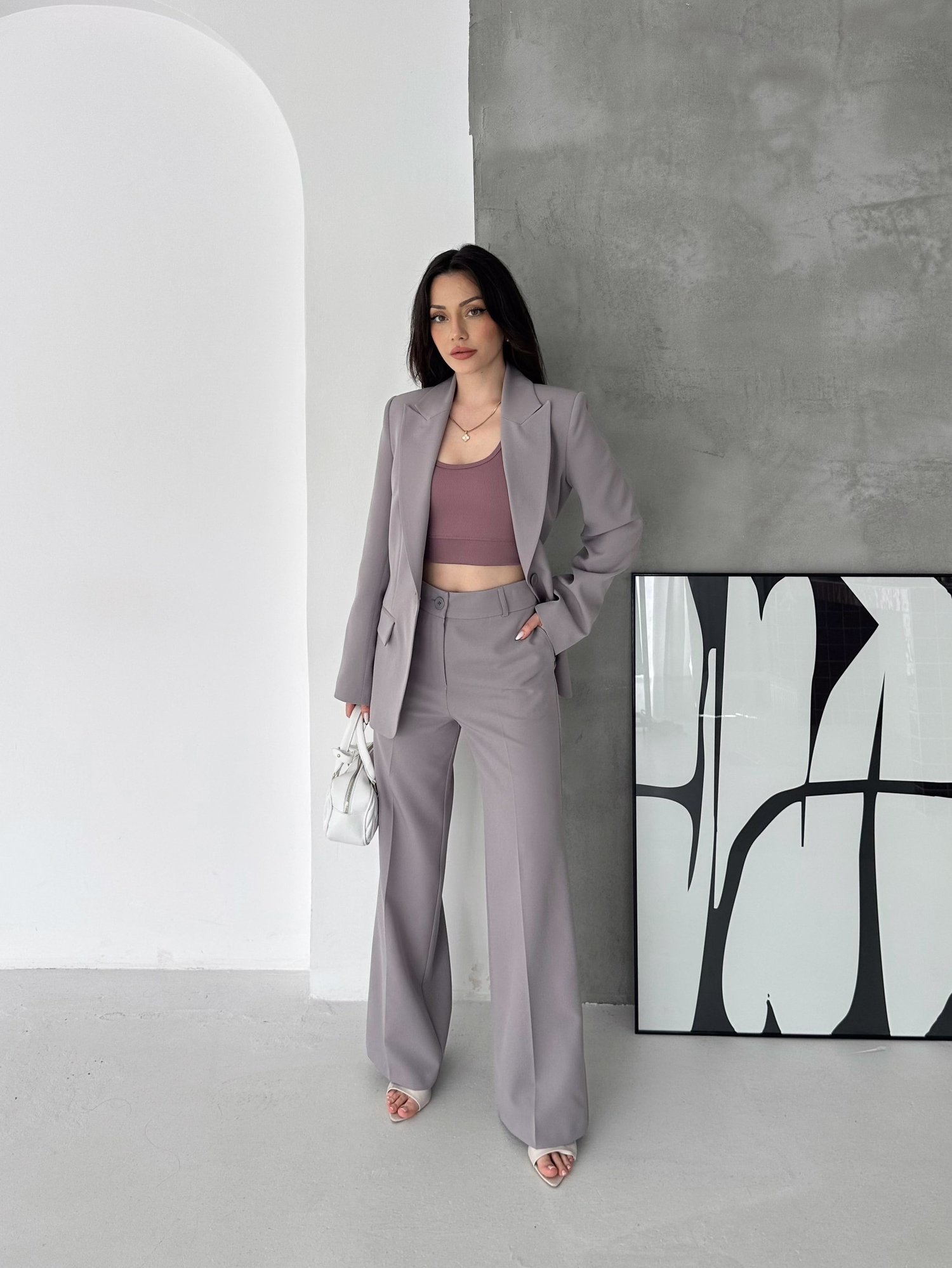 Blazer Suit, Single Button Jacket and Trousers