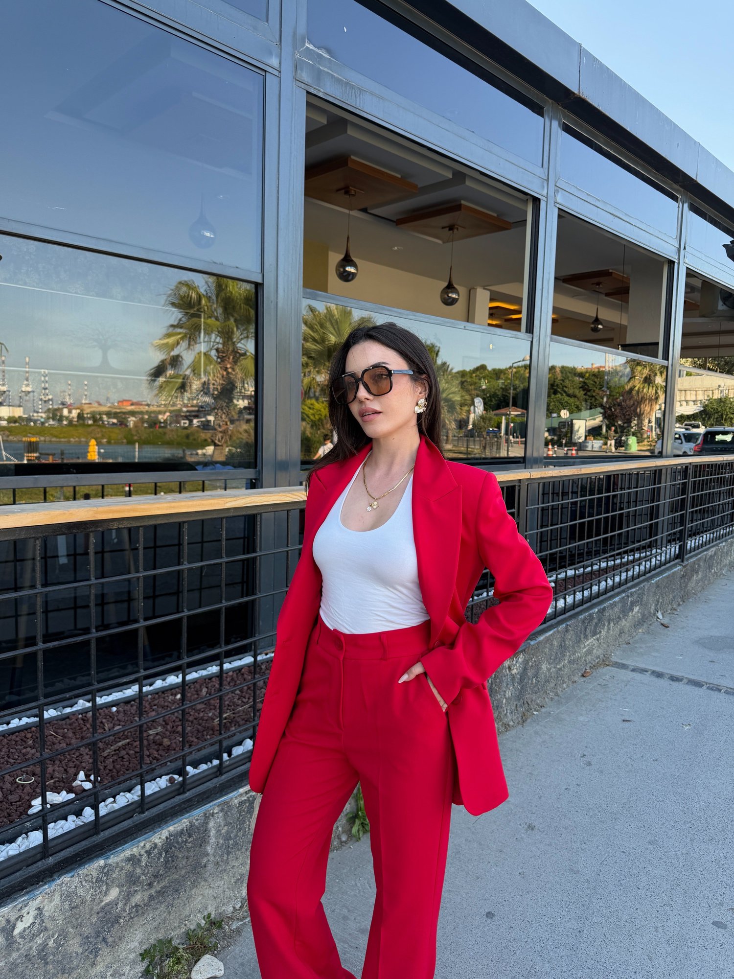 ÇİFT DÜĞMELİ BLAZER TAKIMI