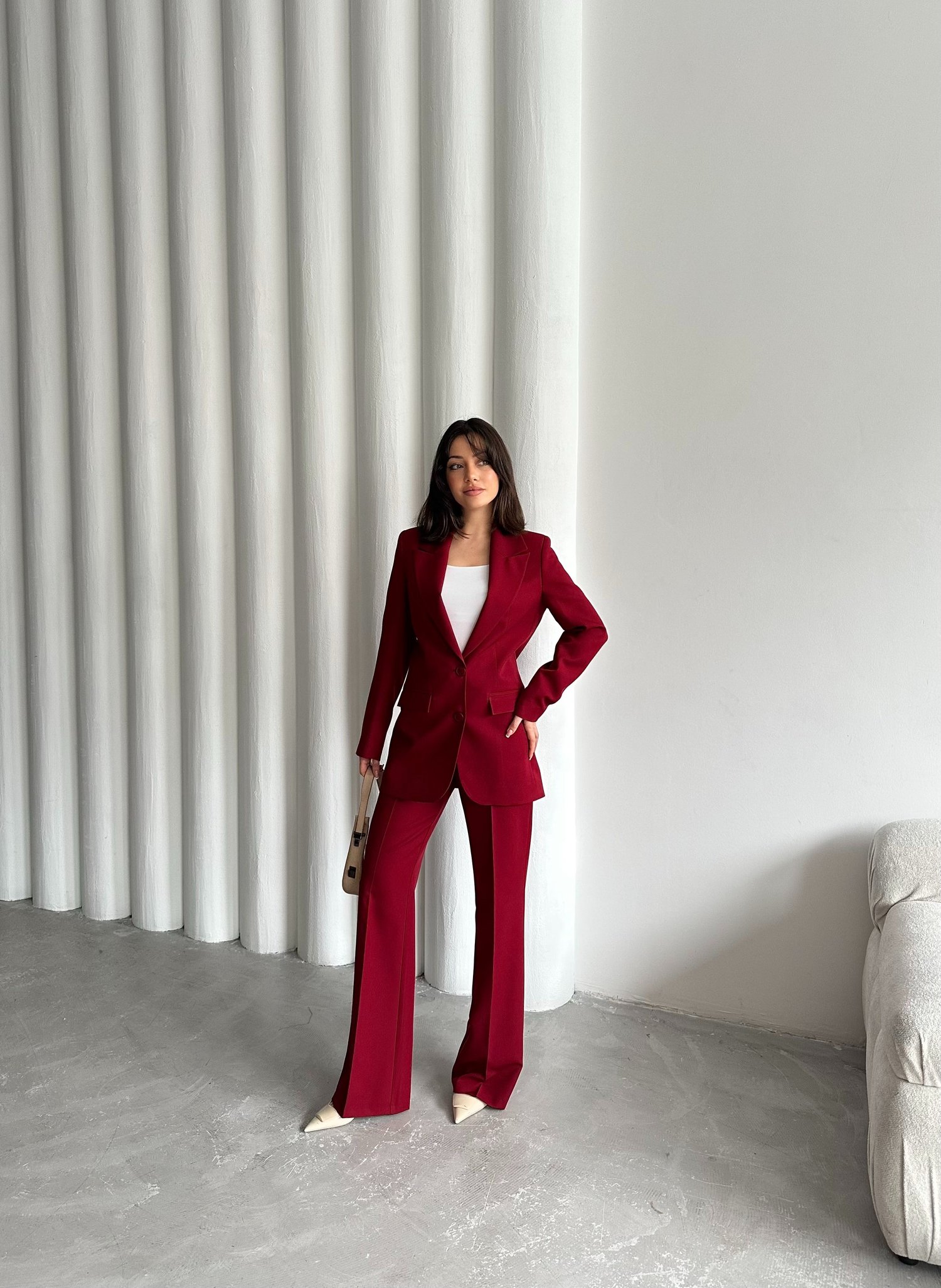 ÇİFT DÜĞMELİ BLAZER TAKIMI