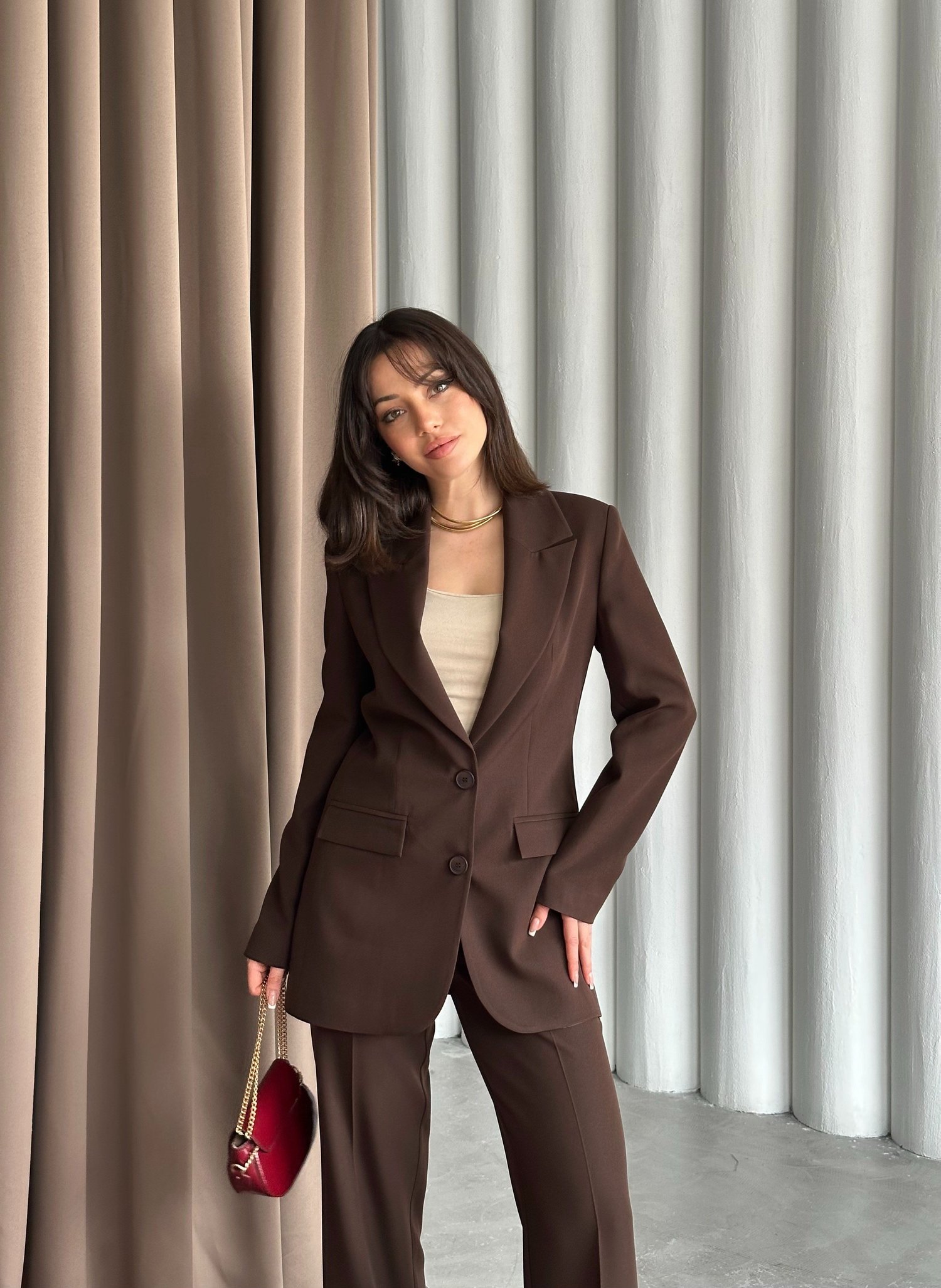 ÇİFT DÜĞMELİ BLAZER TAKIMI
