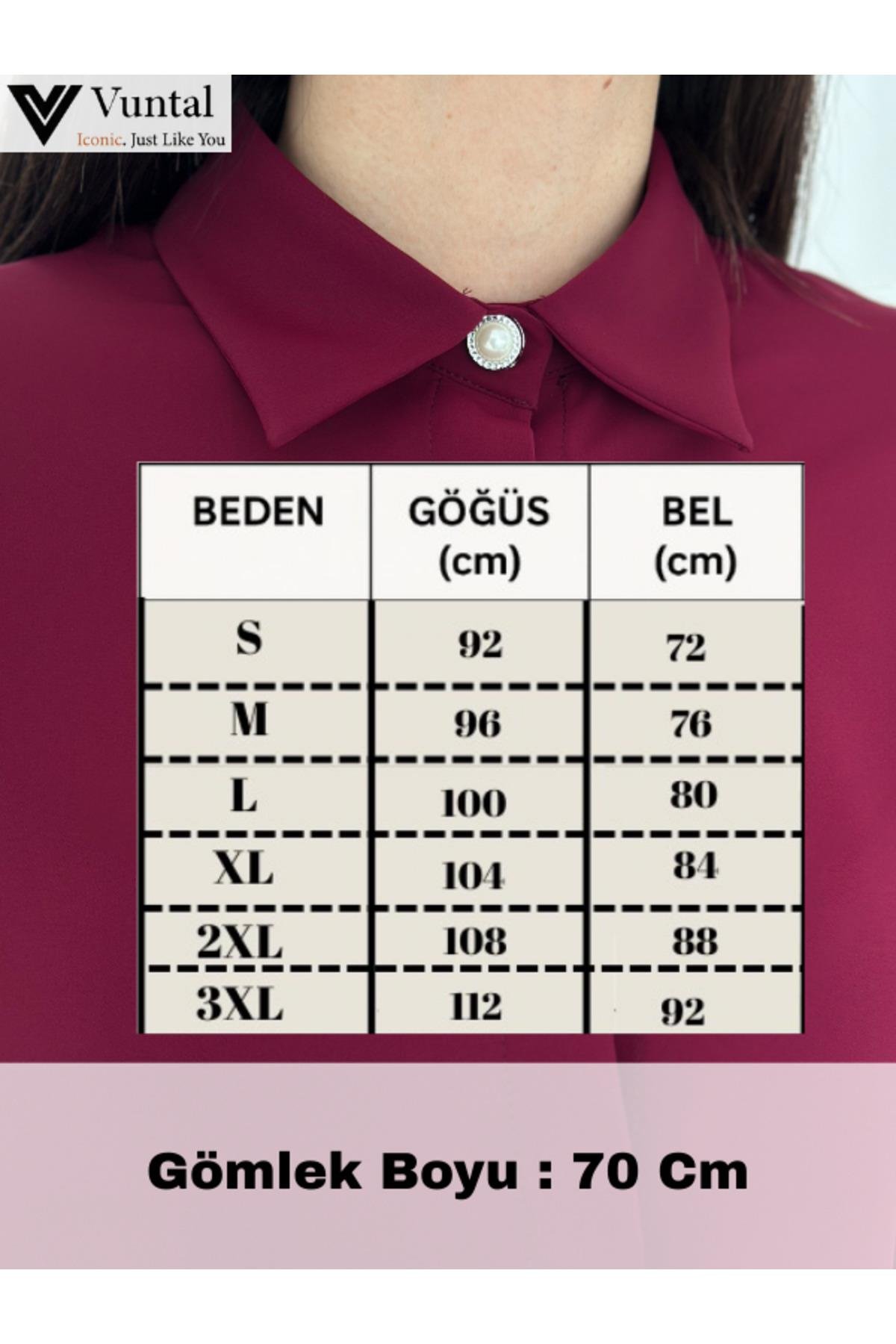 GİZİL GÜĞMELİ  İNCE DETAY GÖMLEK