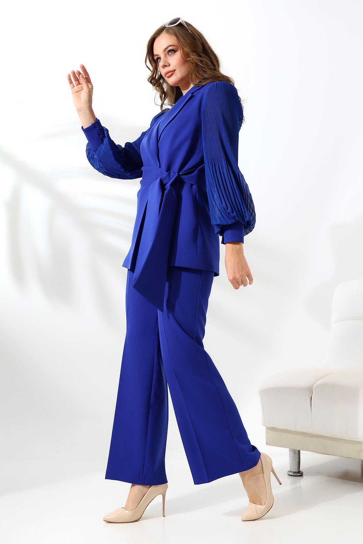 ŞİFON KOLLU İKİLİ BLAZER TAKIM