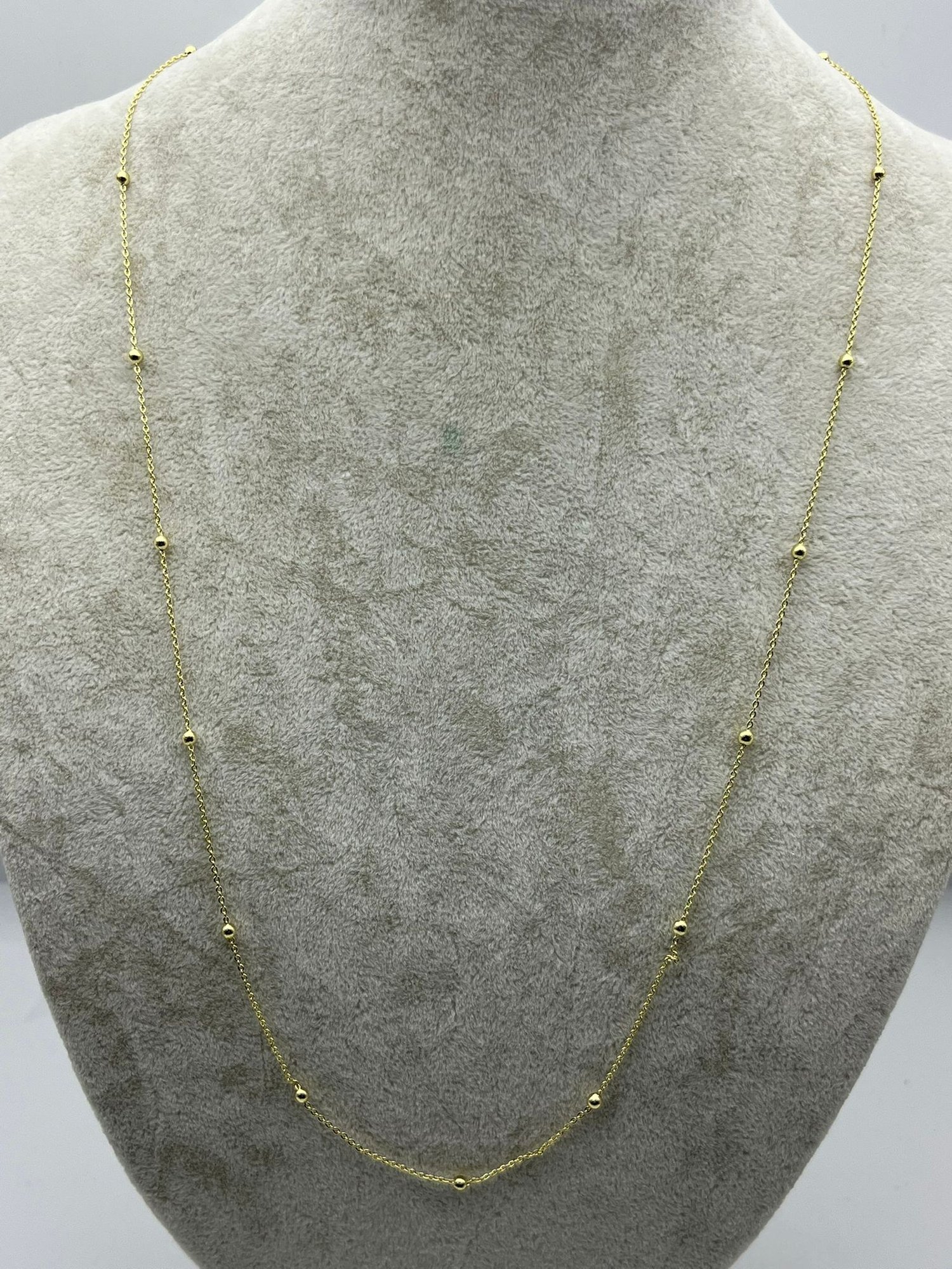 26cmkly08 -CM Top Detaylı Gold Çelik Kolye