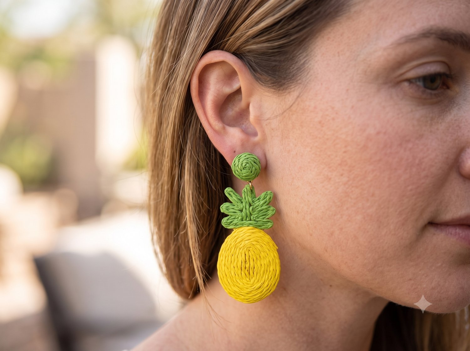 26kpk10- bohem ananas küpe