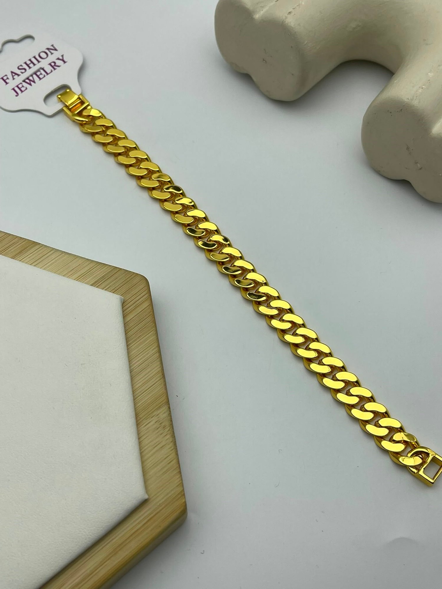 Altın Kaplama Minimalist Zincir Bileklik 26_22kb85