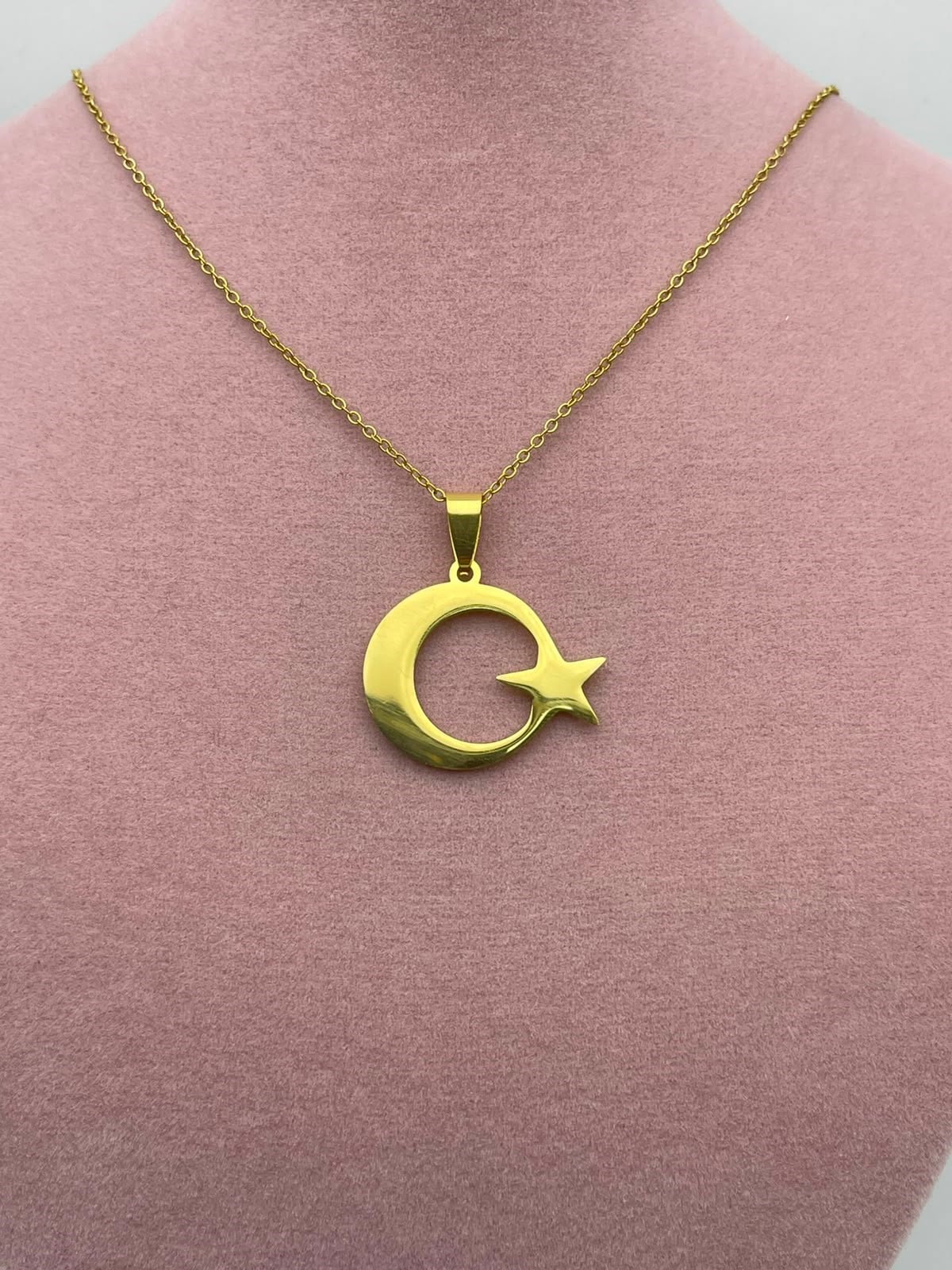 Ay Yıldız Çelik Kolye 26clko37
