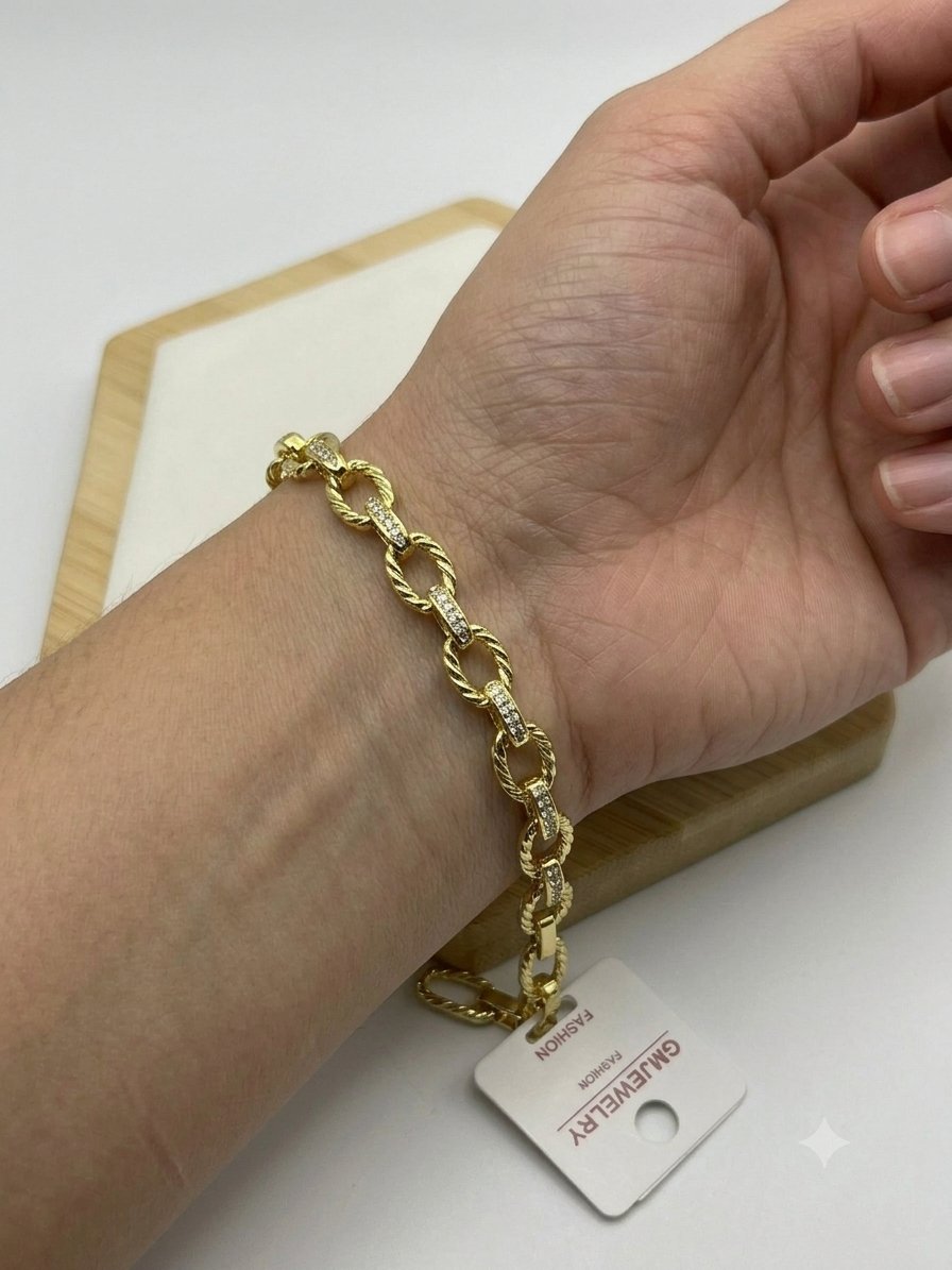 Burgu Zincir Bileklik - 26cmblk28