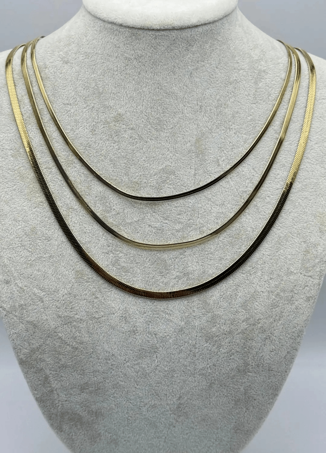 Çelik Gold 3'lü İtalyan Kolye 3mm - 25-clkk267