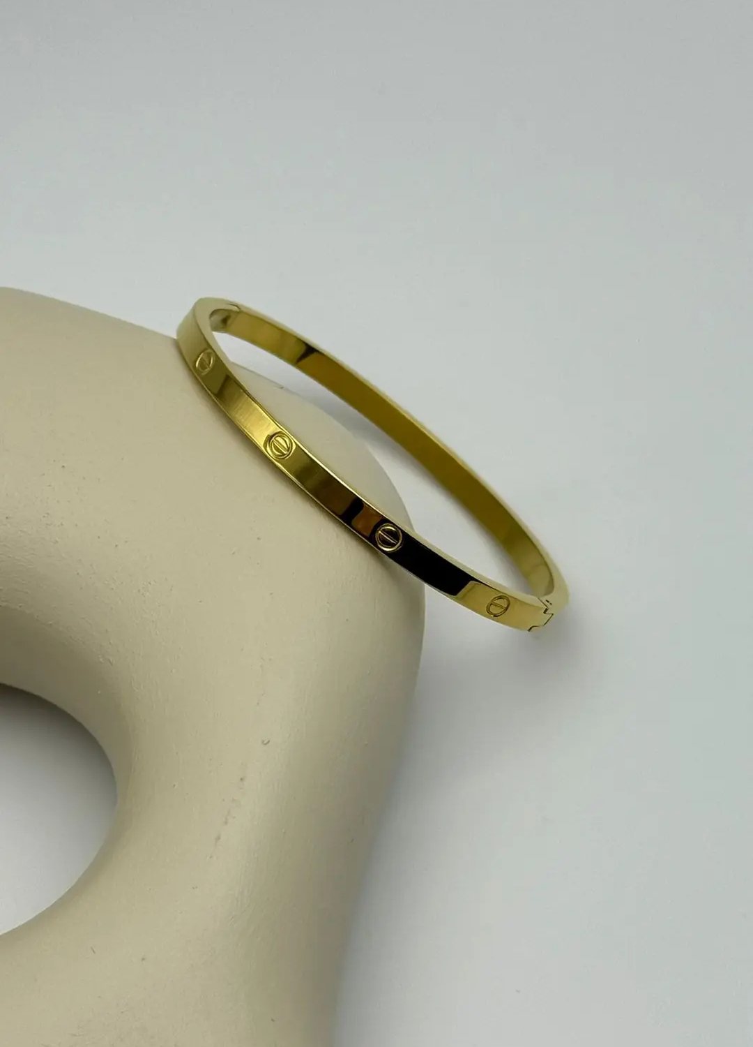 Çelik Gold 4mm Taşsız İnce Kelepçe - 25klp49