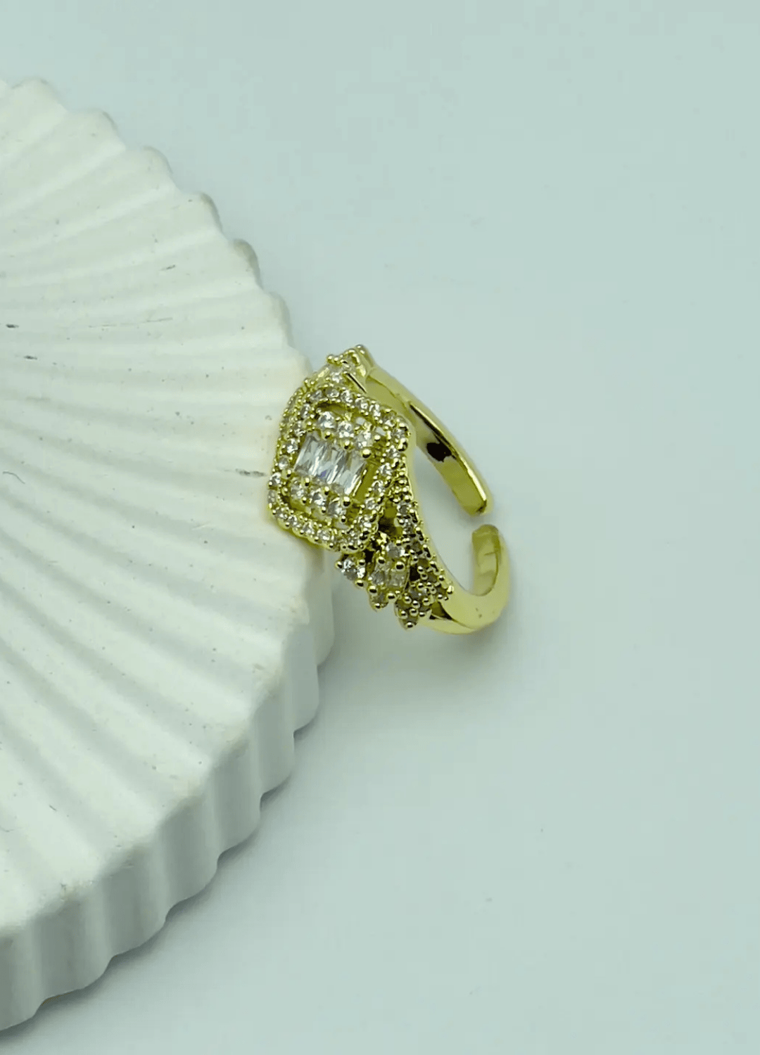 Çelik Gold Ayarlanabilir Yüzük
