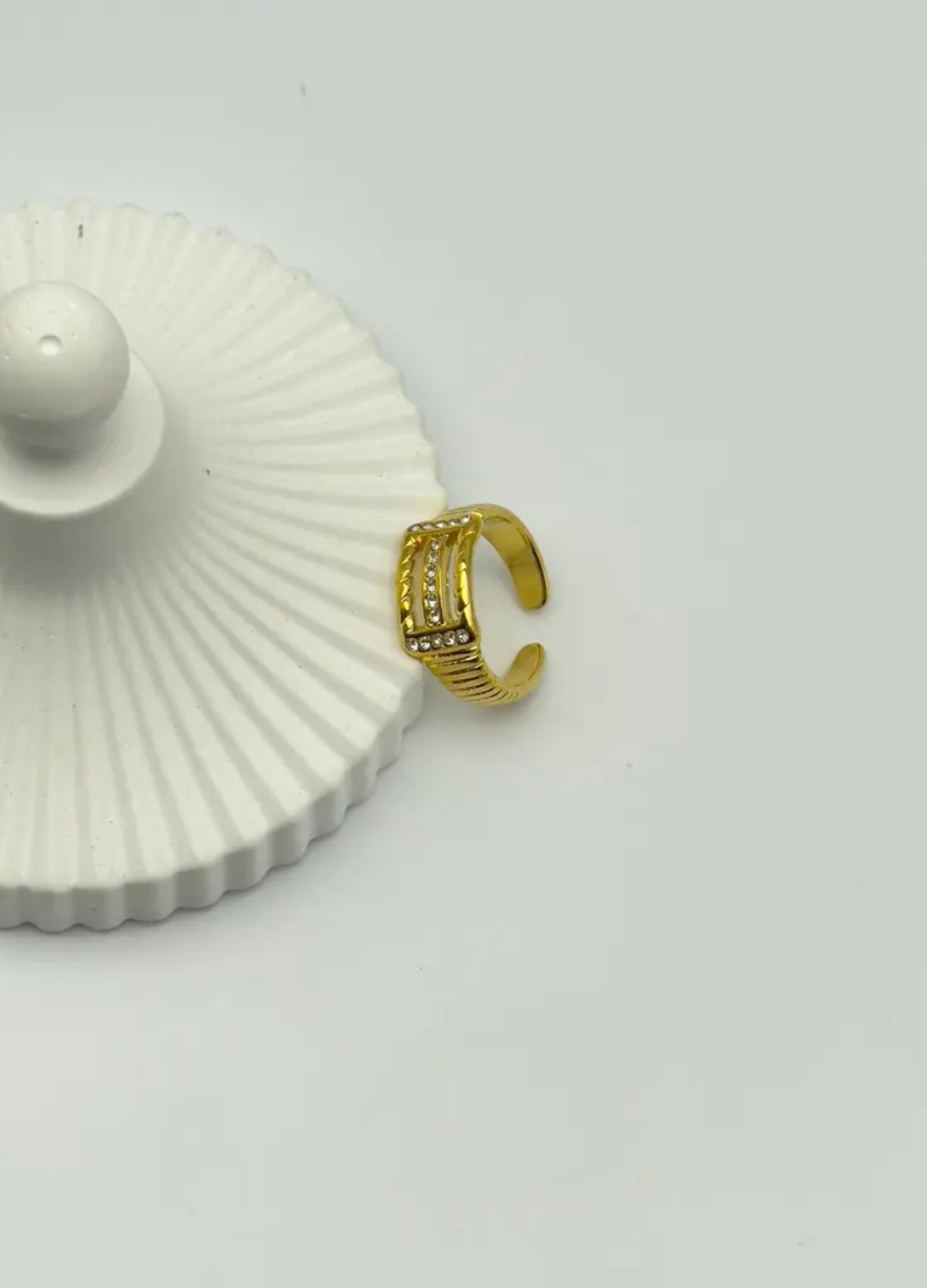 Çelik Gold Ayarlanabilir Yüzük - 25yzk99