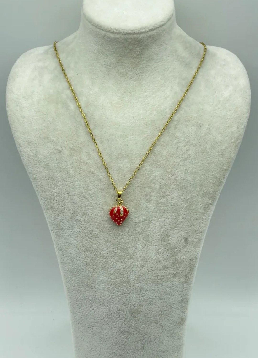 Çelik Gold Çilek Kolye - 25-ctr229