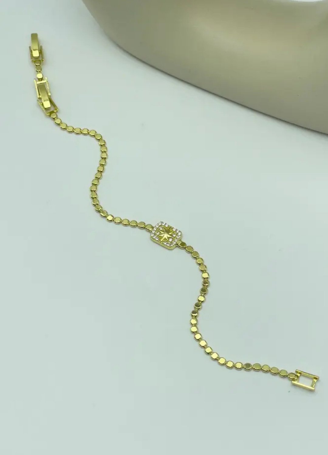 Çelik Gold Ezme Bileklik - 25-blk122