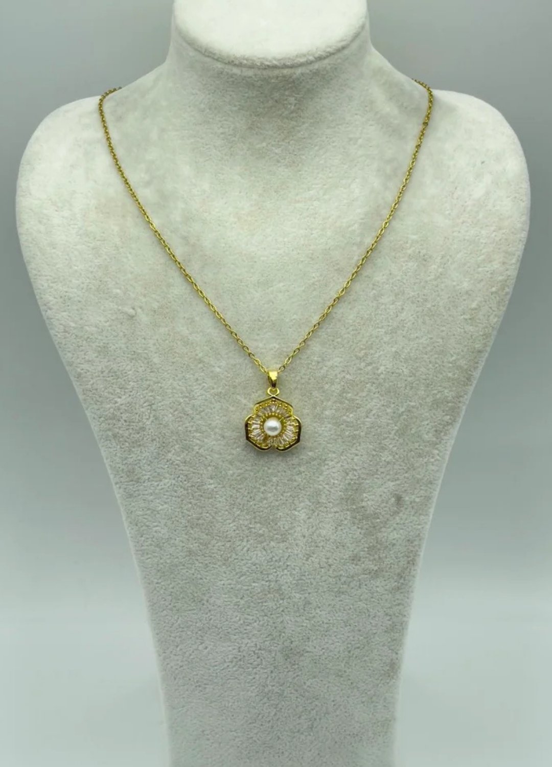 Çelik Gold İncili Kolye - 25-ctr181