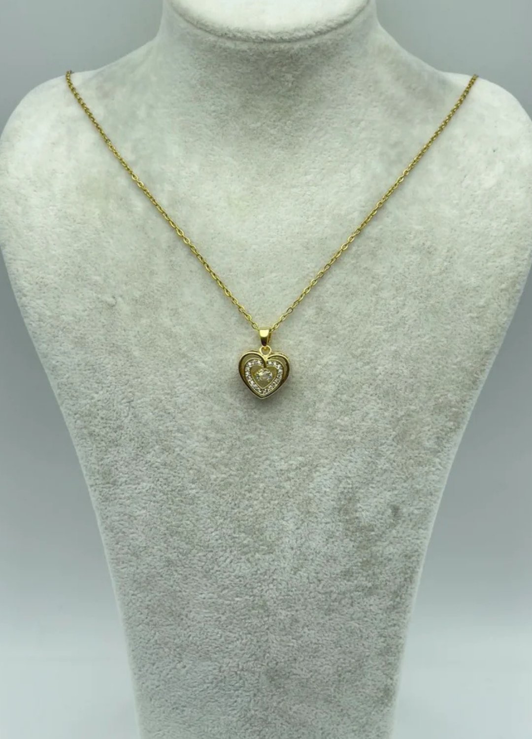 Çelik Gold Kalp Kolye - 25-ctr170