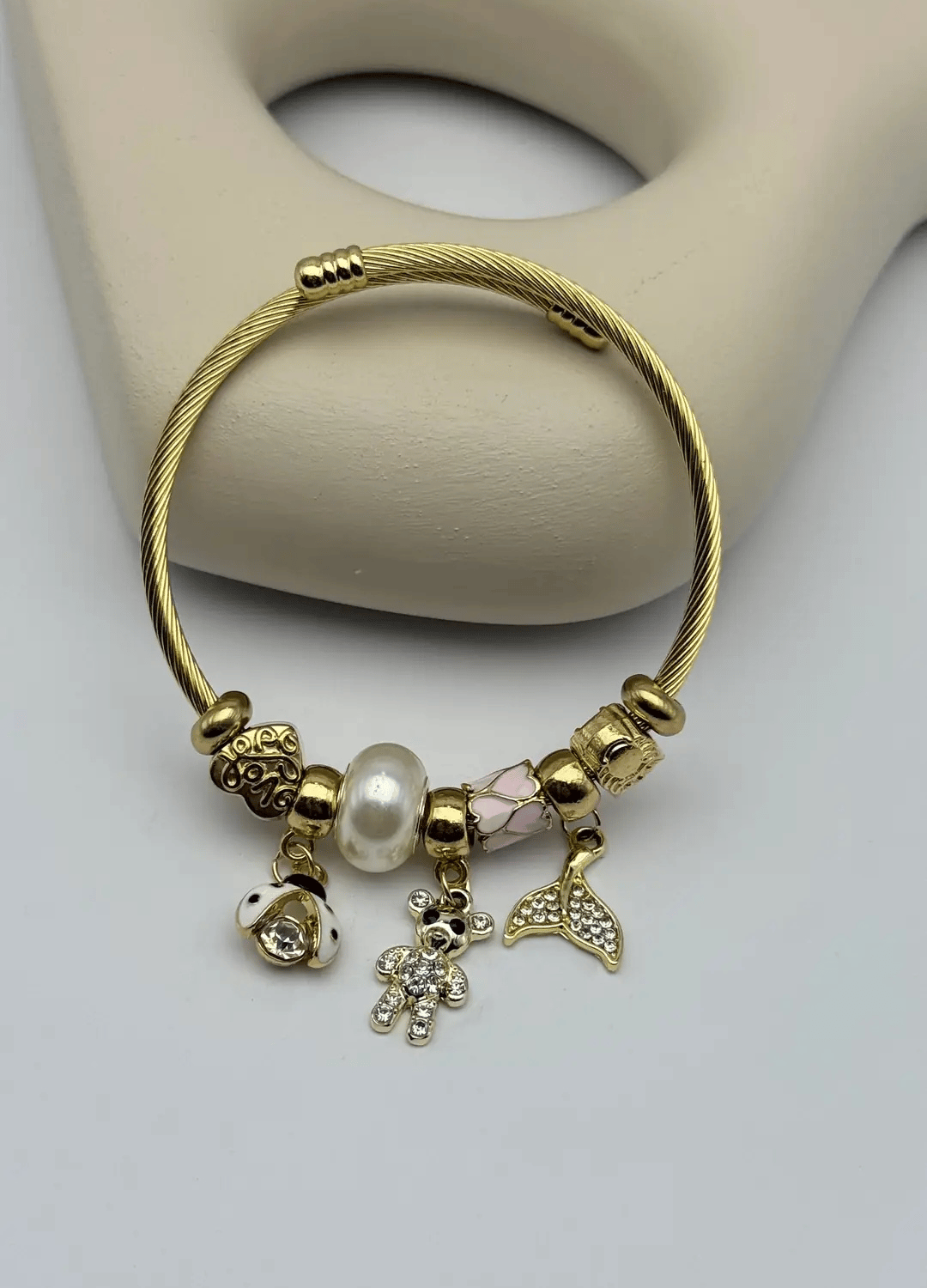 Çelik Gold Pandora Bileklik - 25-blk262
