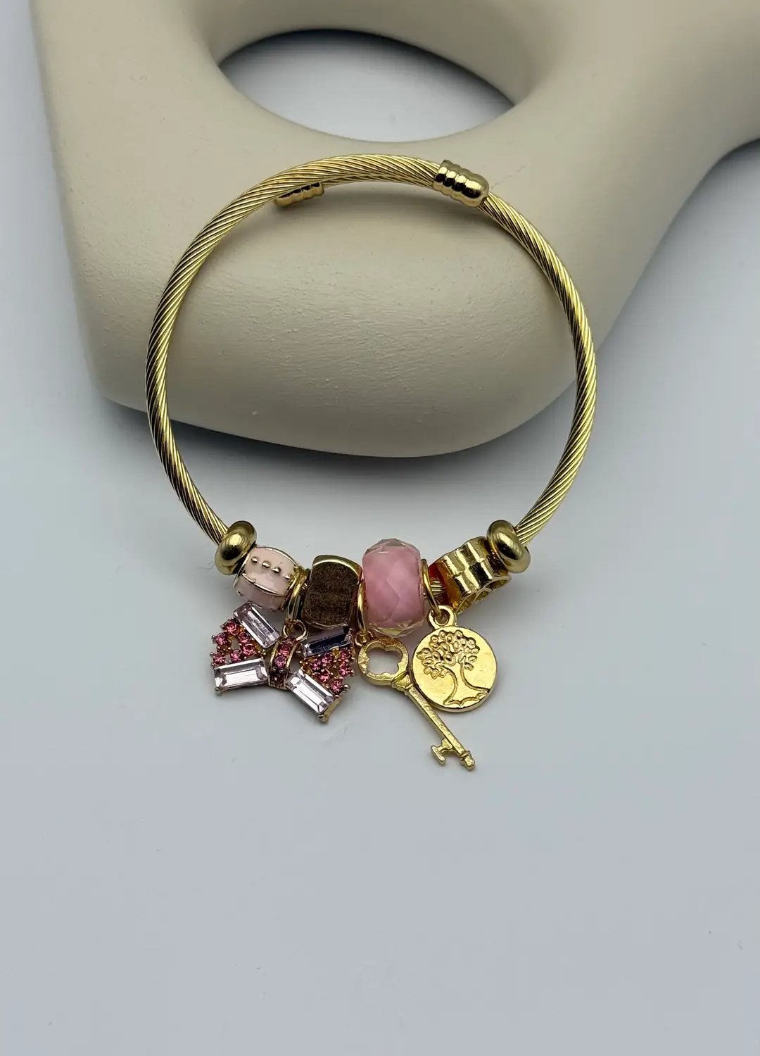 Çelik Gold Pandora Bileklik - 25-blk273