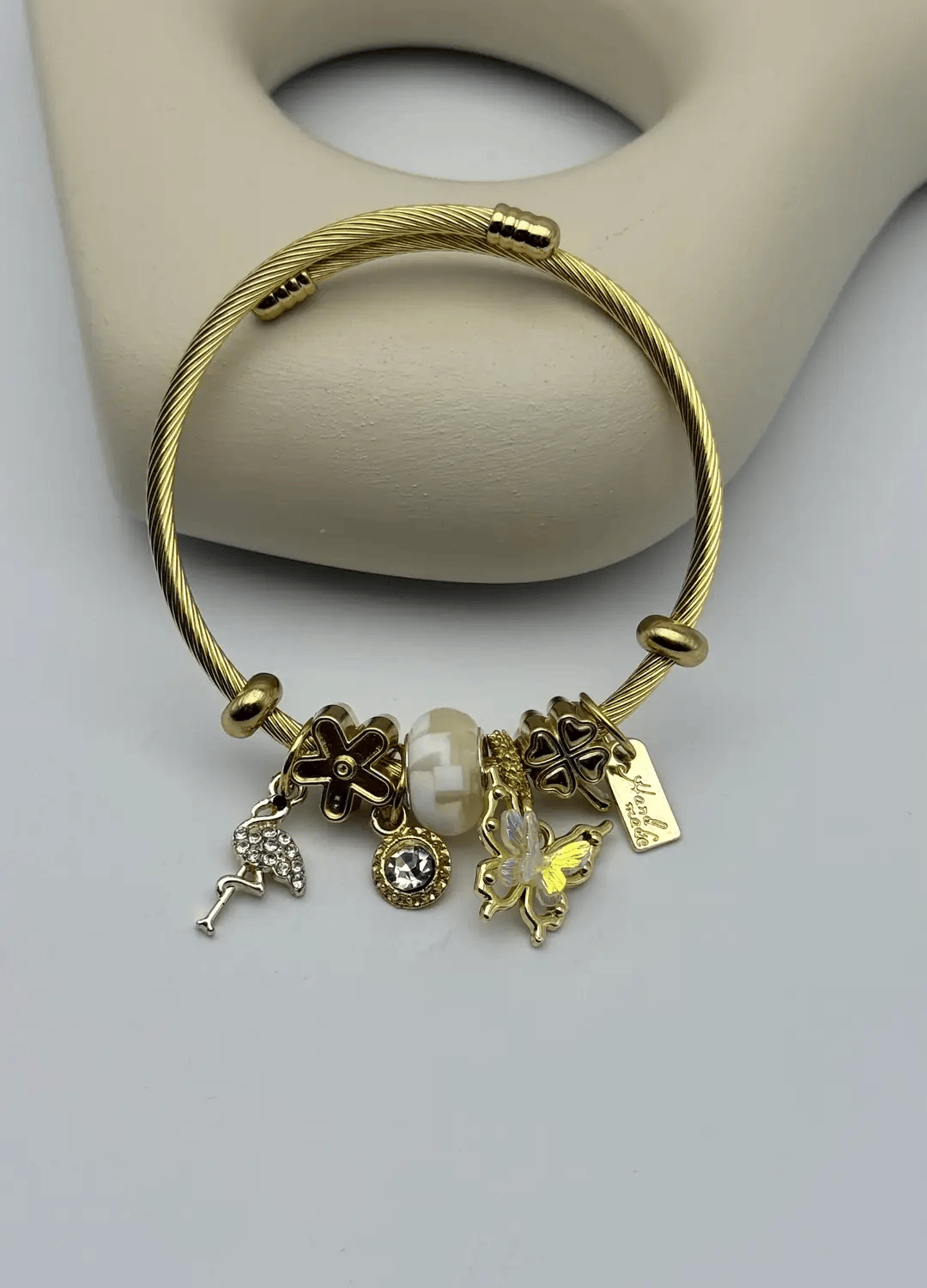Çelik Gold Pandora Bileklik - 25-blk274