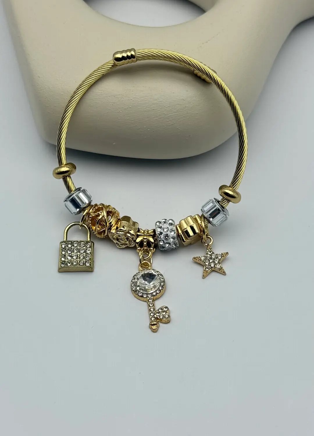 Çelik Gold Pandora Bileklik - 25-blk275