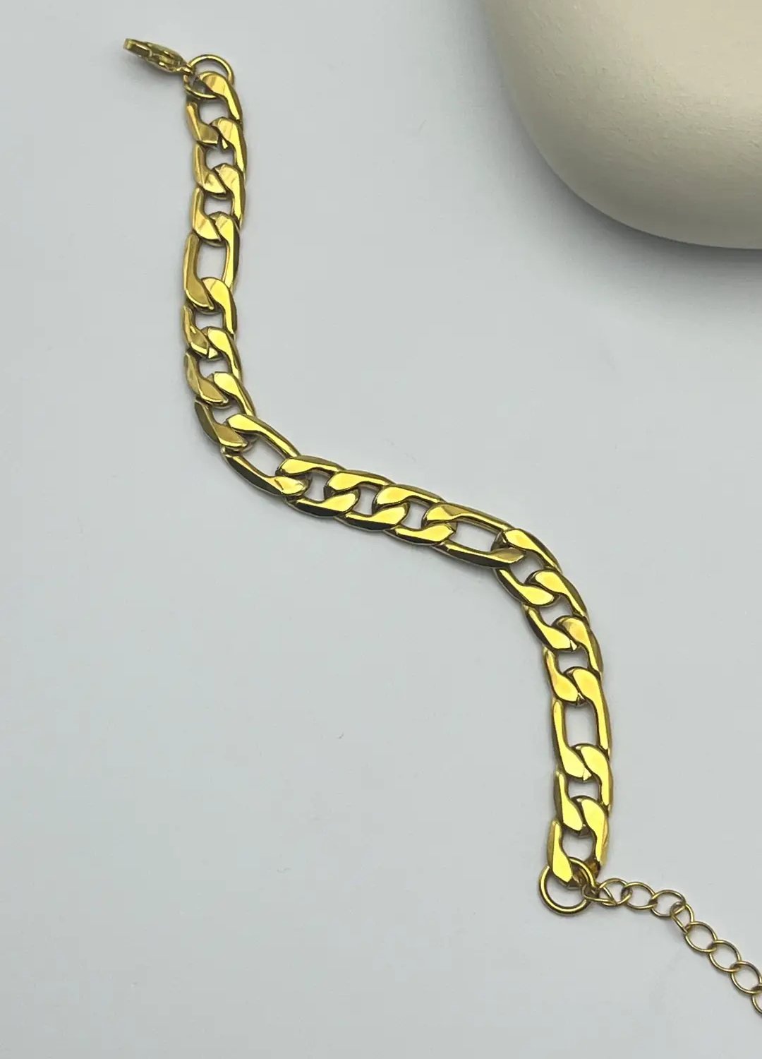Çelik Gold Zincir Bileklik - 25-blk127