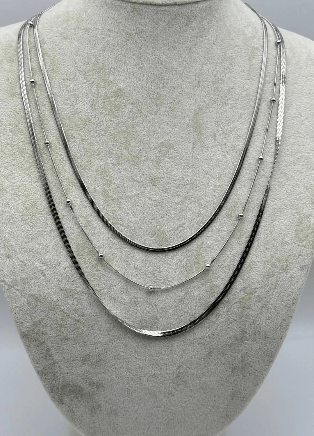 Çelik Silver 3'lü Dorika İtalyan Kolye 3mm - 25-clkk273