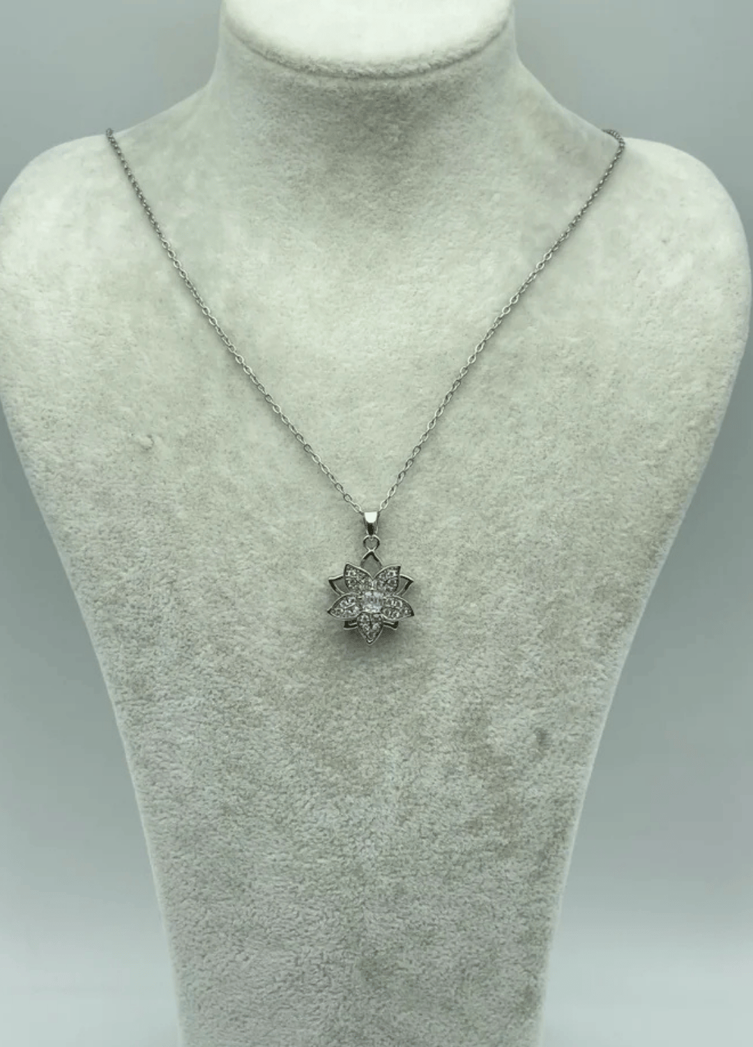 Çelik Silver Dönen Kolye - 25-ctr145