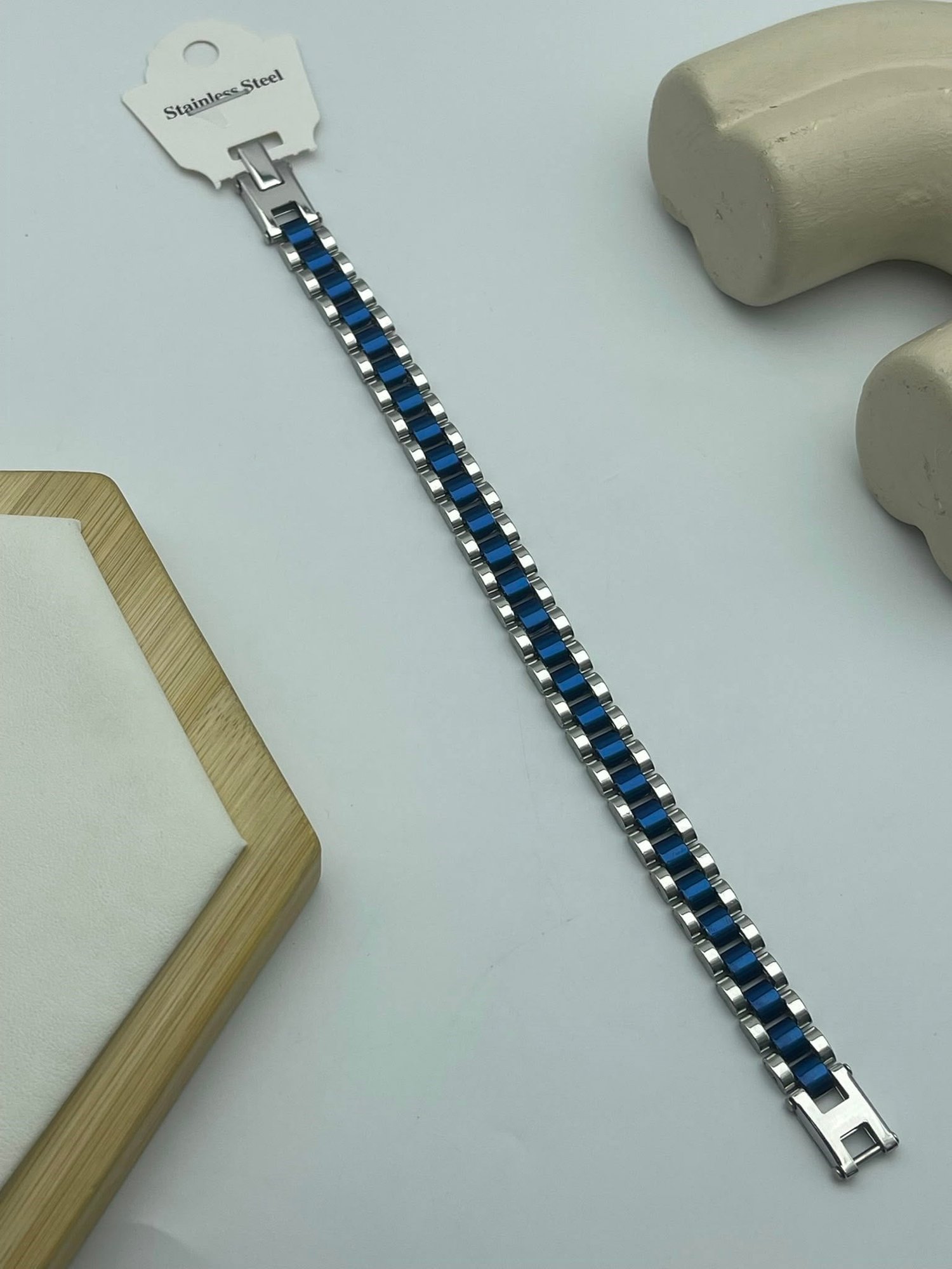 Çelik Silver Gold Erkek Rolex Bileklik - 25blke05