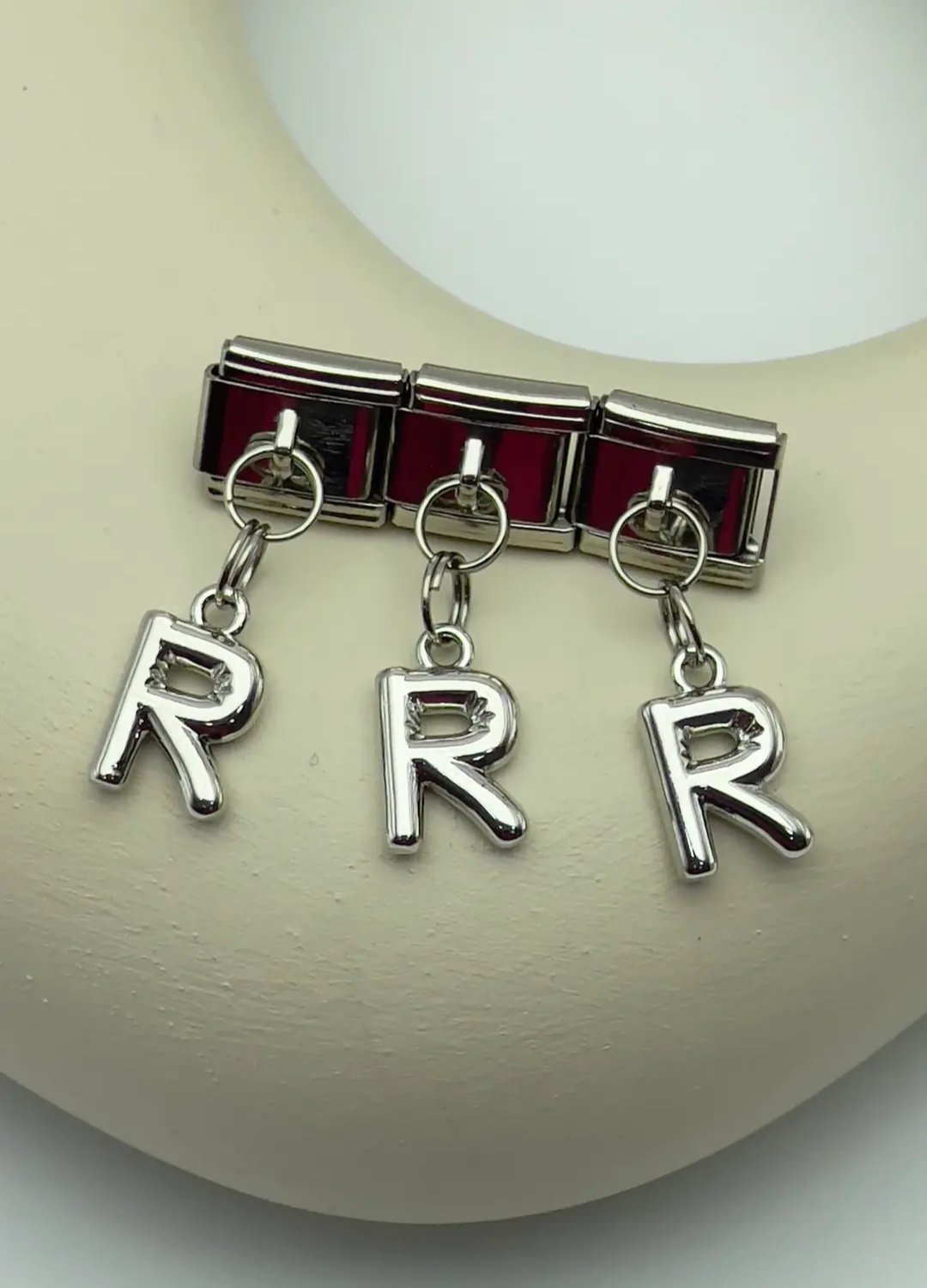 Çelik Silver Harfli Nomi Charm