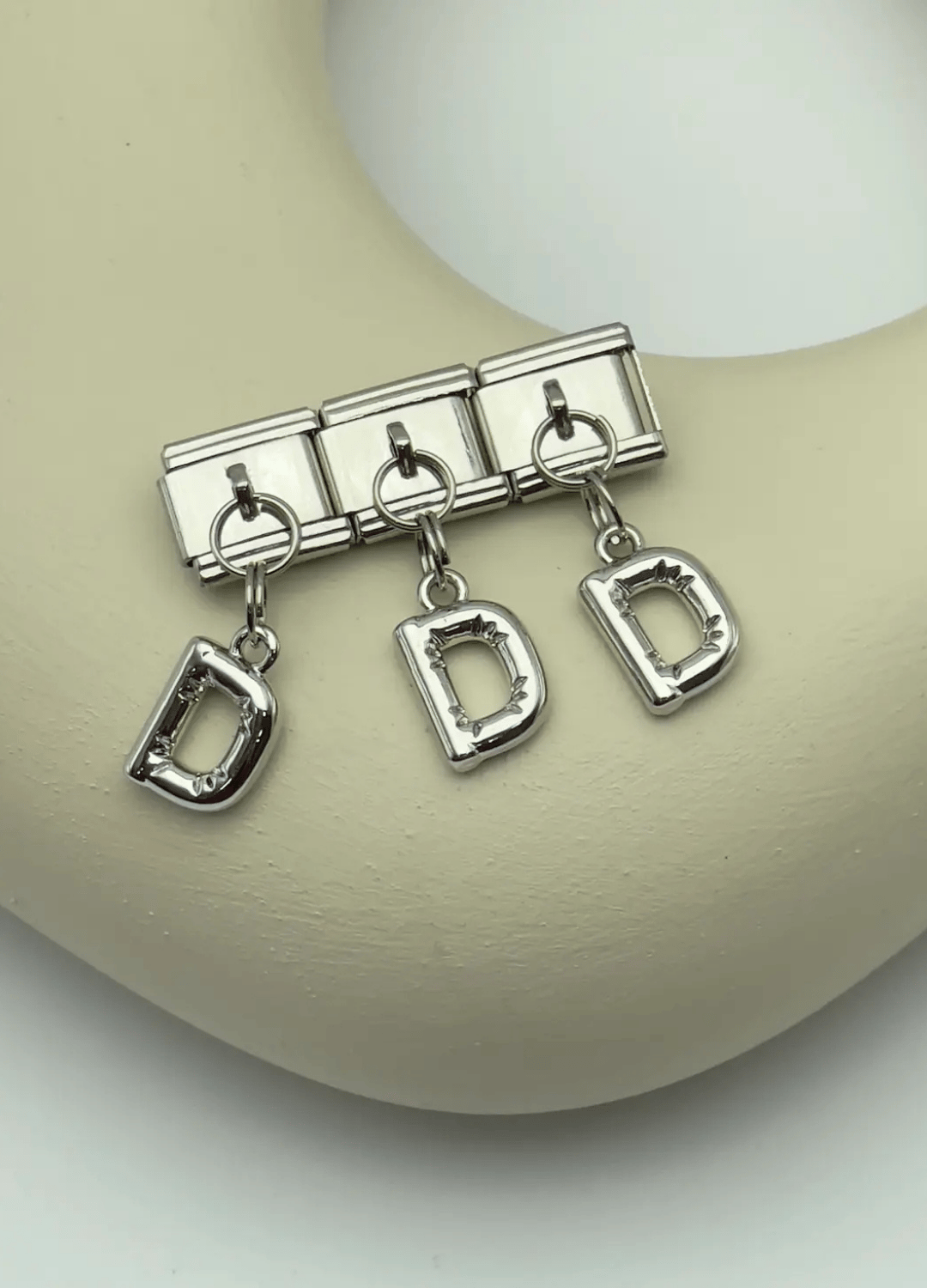 Çelik Silver Harfli Nomi Charm