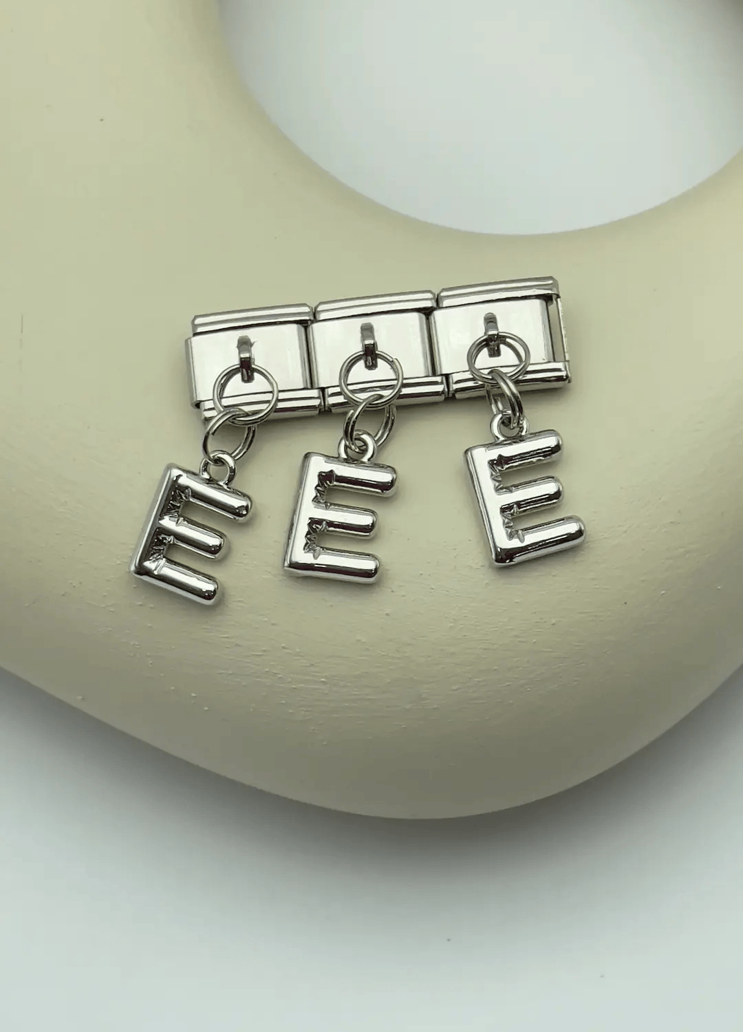 Çelik Silver Harfli Nomi Charm