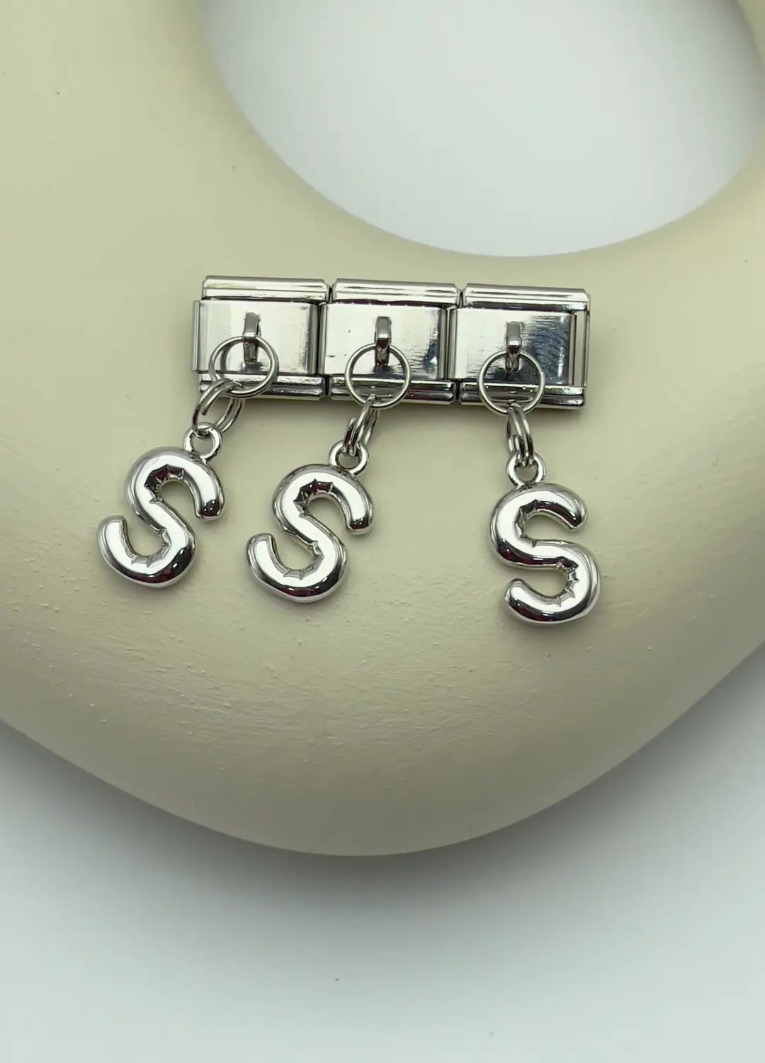 Çelik Silver Harfli Nomi Charm