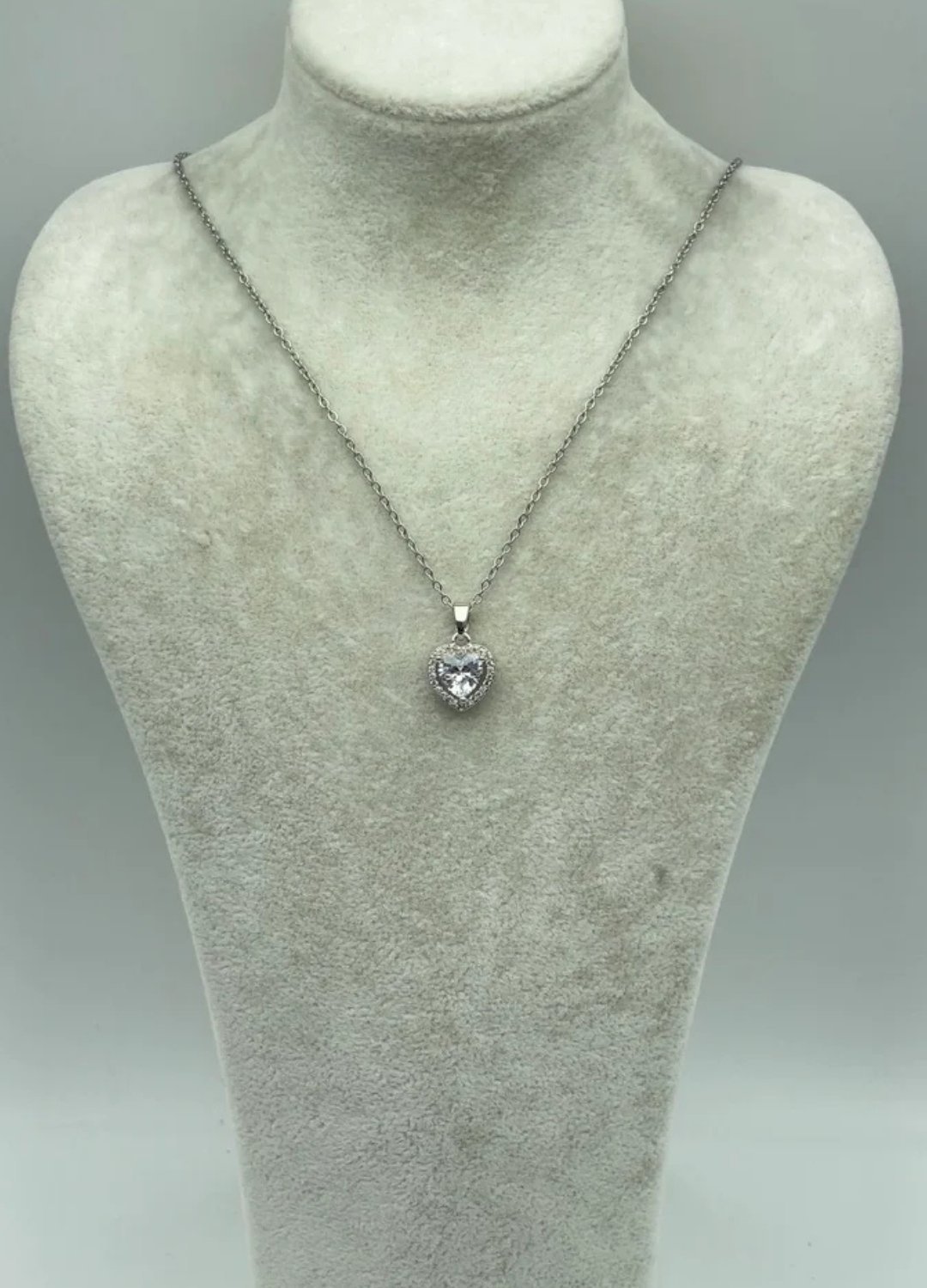 Çelik Silver Kalp Kolye - 25-ctr219
