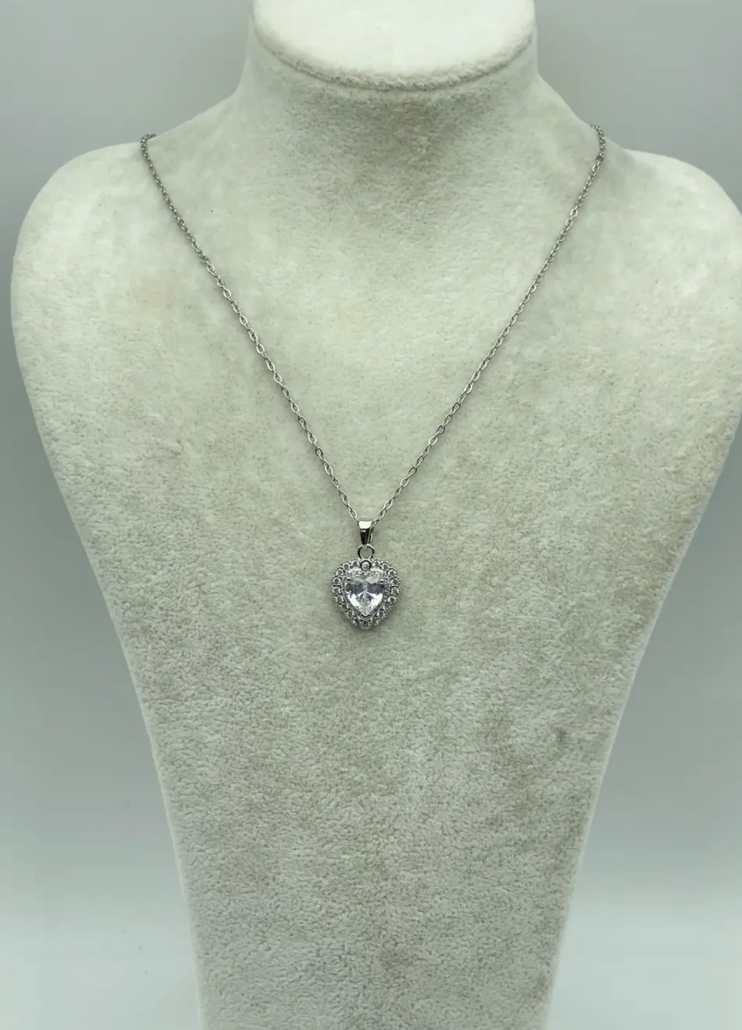Çelik Silver Kalp Kolye - 25-ctr244
