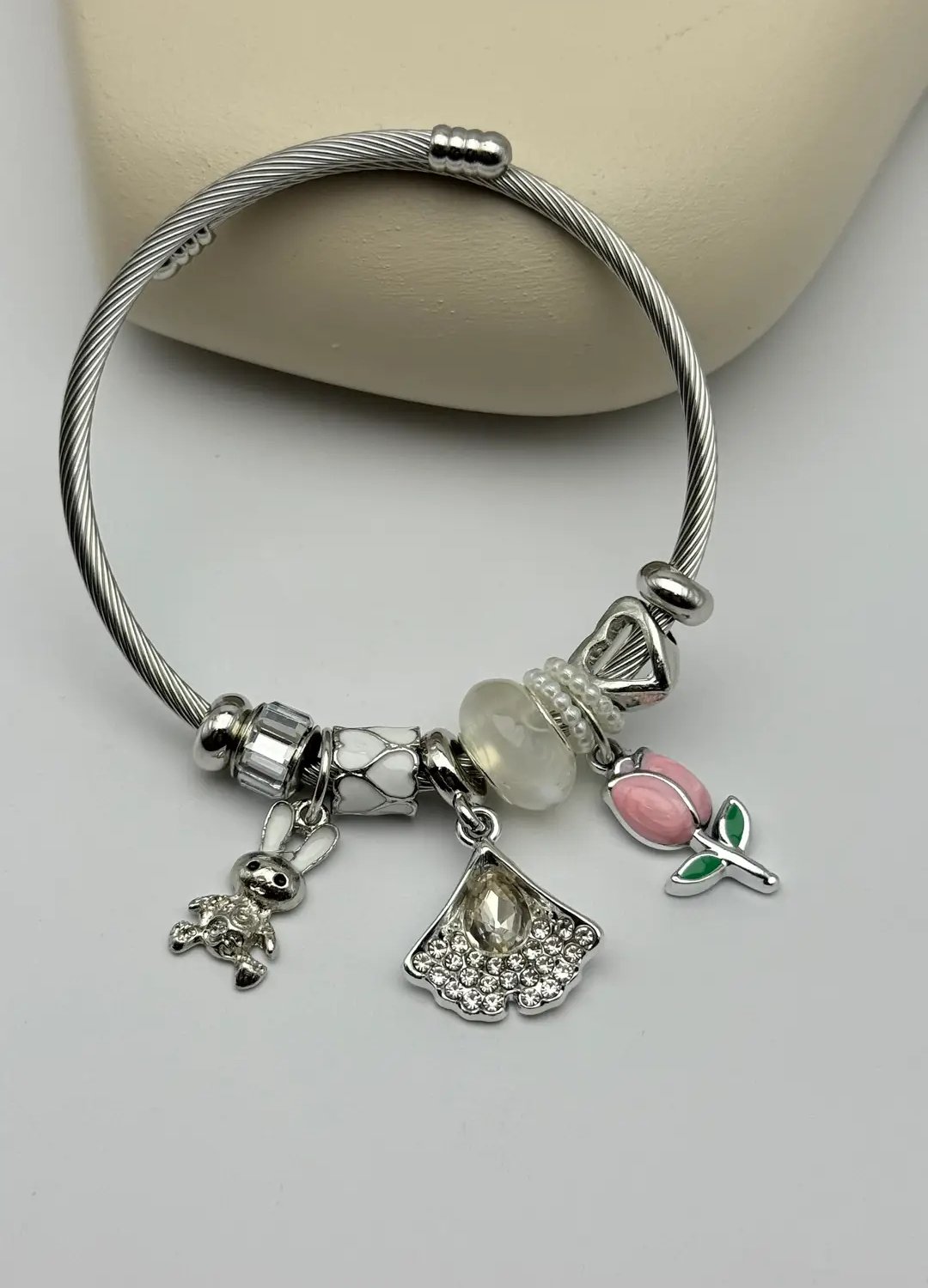 Çelik Silver Pandora Bileklik - 25-blk298