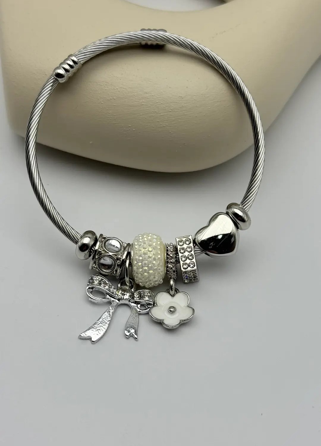 Çelik Silver Pandora Bileklik - 25-blk291