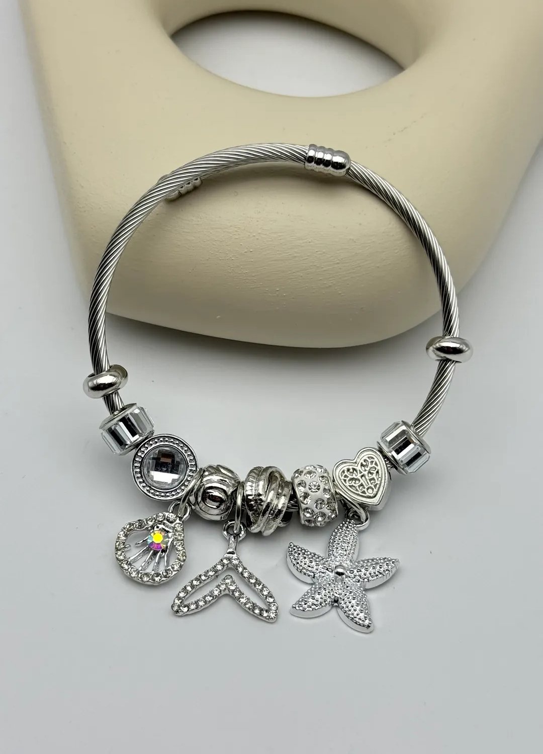 Çelik Silver Pandora Bileklik - 25-blk314