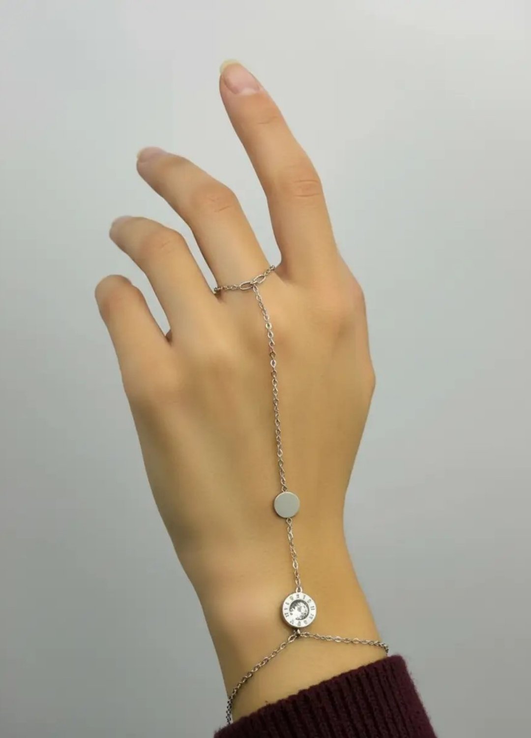 Çelik Silver Taşlı Kelebek Tasarım Şahmeran - 26shm30