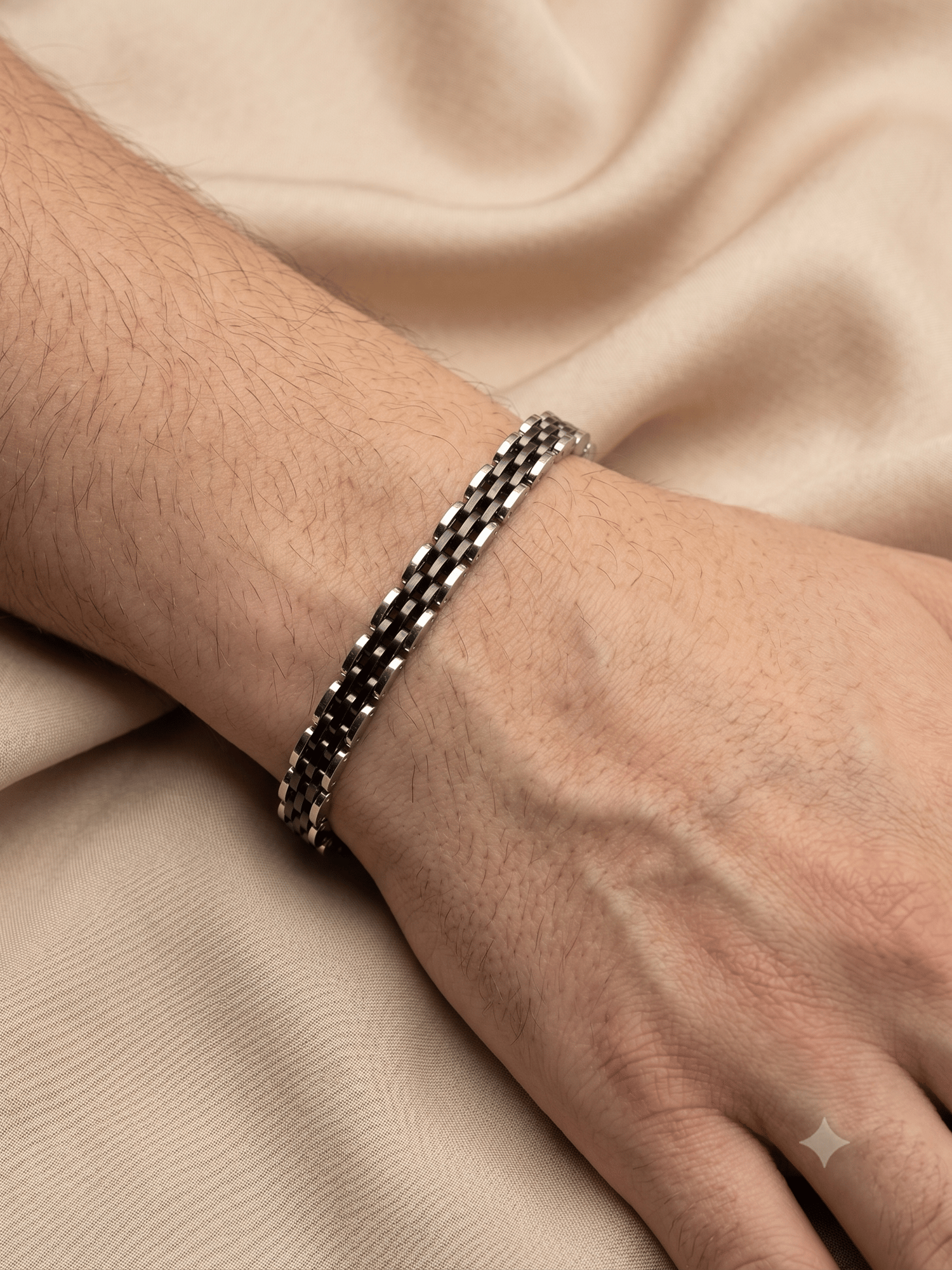 Çelik Siyah Erkek Rolex Bileklik