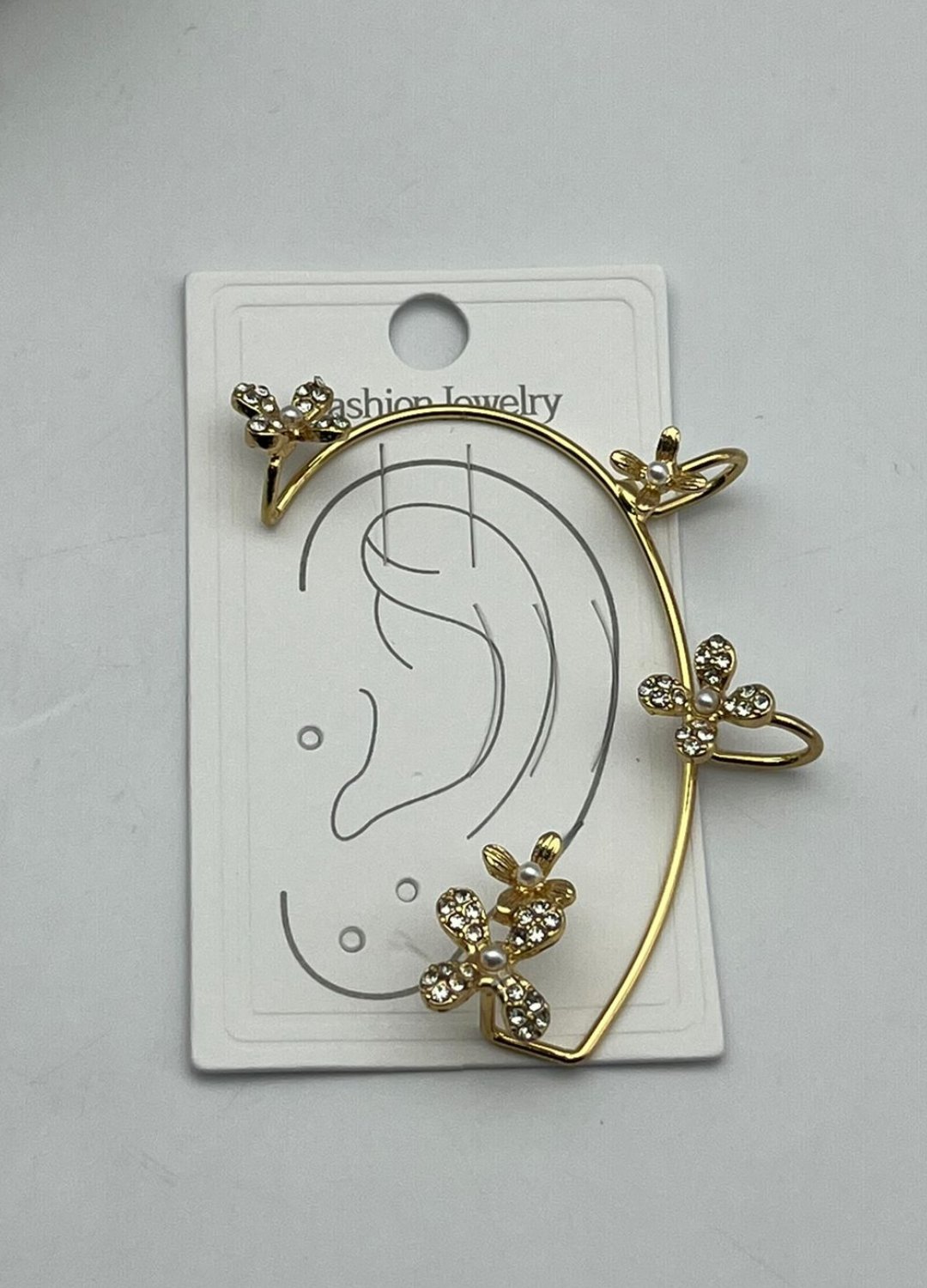 Earcuff Silver Taşlı Küpe - 26ear18
