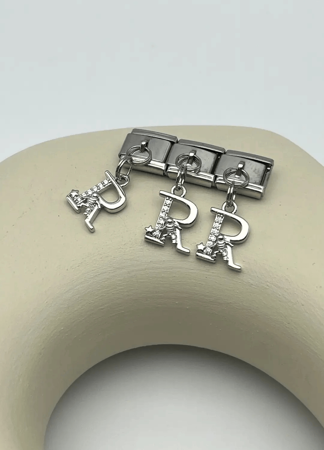 Silver Nomi A Harfli Charm - 25-chrmn162