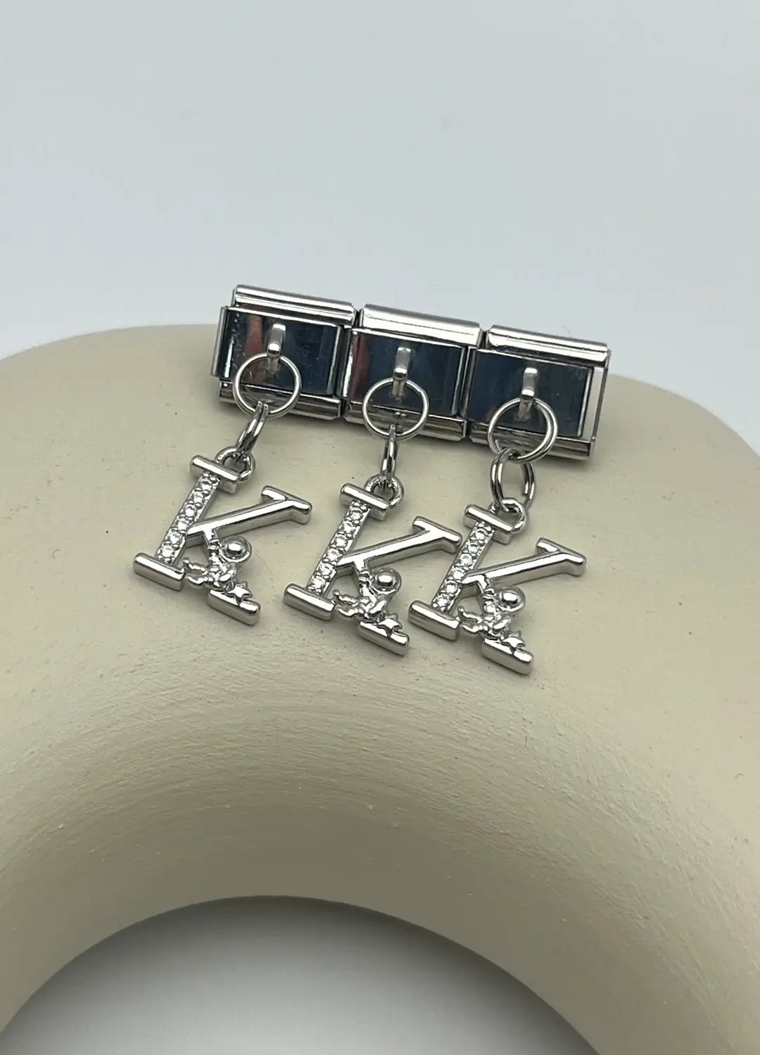 Silver Nomi A Harfli Charm - 25-chrmn162