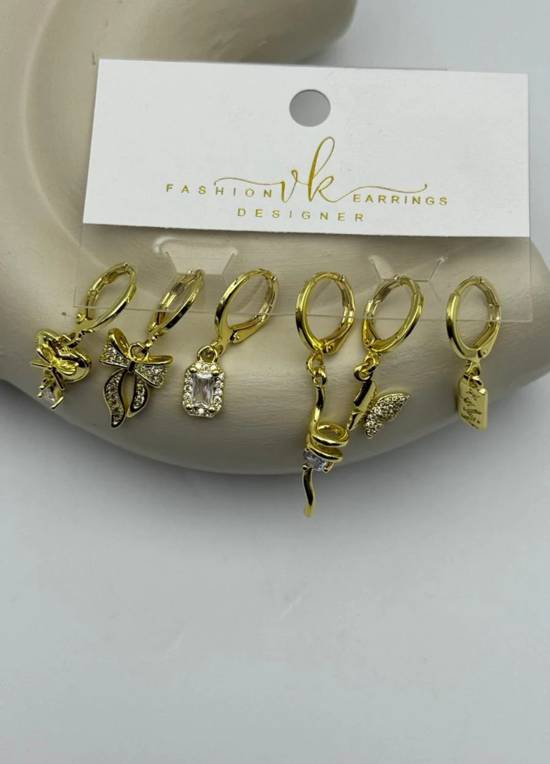 Vip 6'lı Gold Küpe - 25-vip144