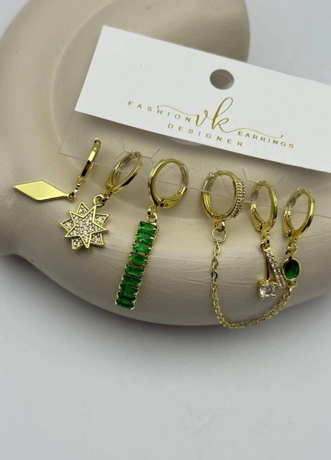 Vip 6'lı Gold Küpe - 25-vip169