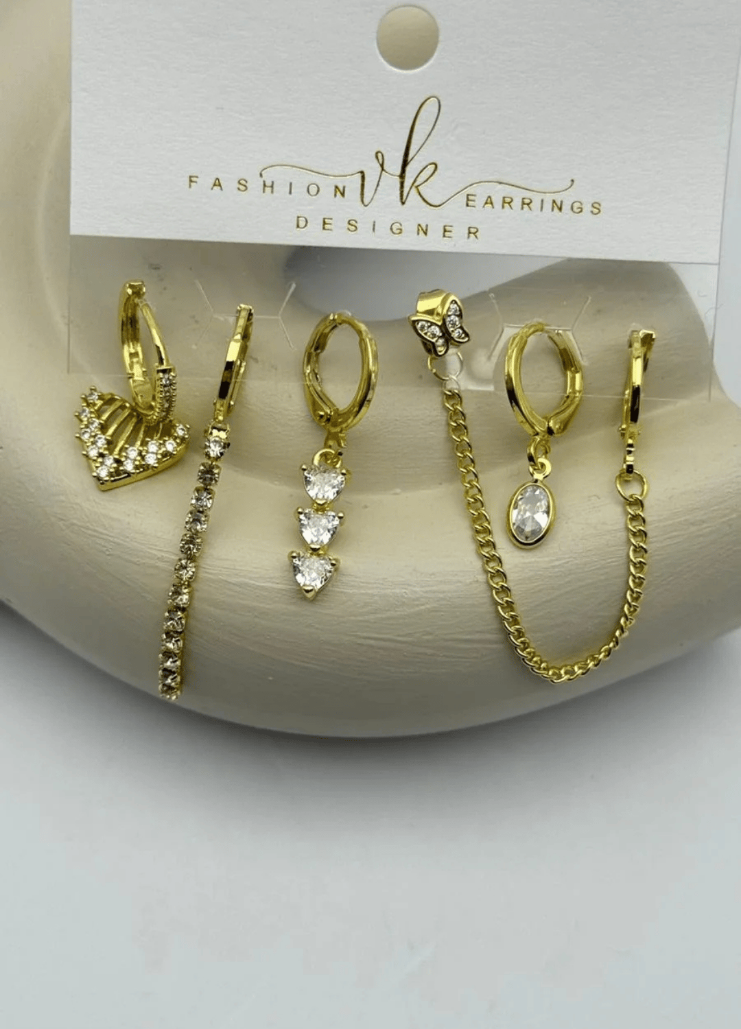 Vip 6'lı Gold Küpe - 25-vip180