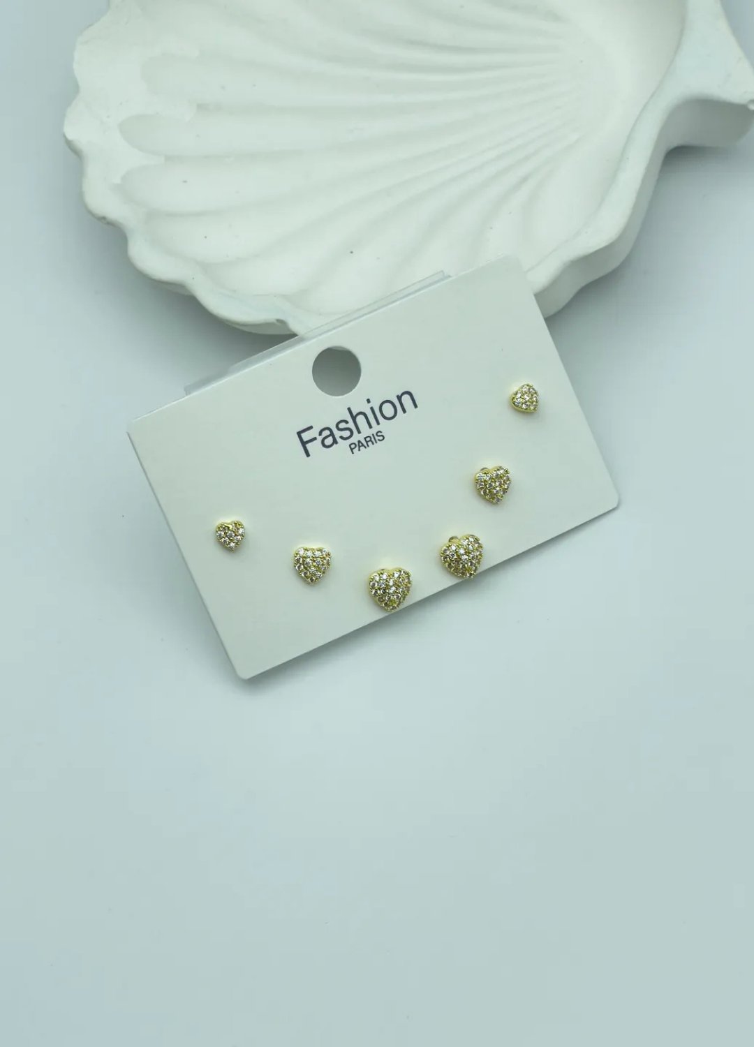 Vip Gold 6'lı Kalp Küpe - 25-vip131