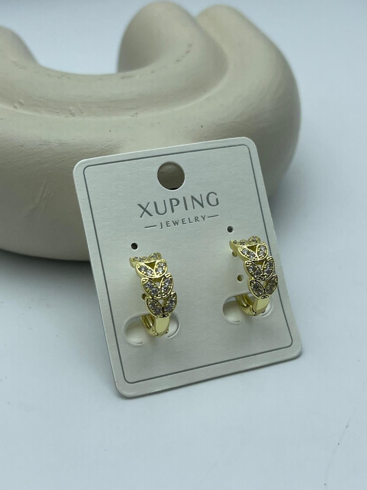 Xuping Çiçek Dalı Gold Çelik Küpe - 26xpkp37