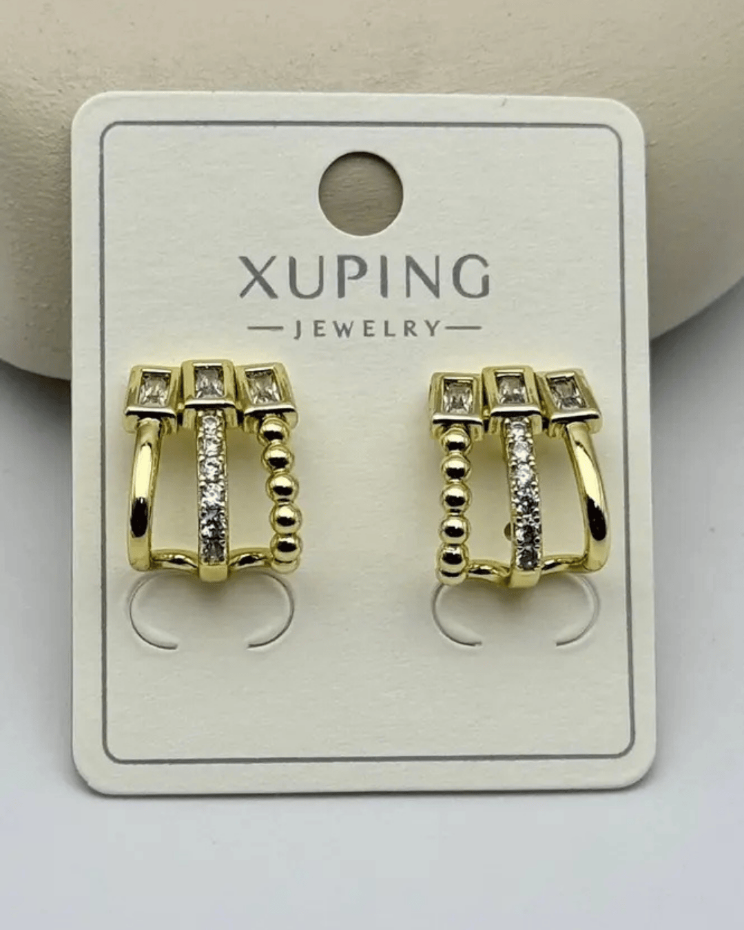 Xuping Gold 3'lü Görünümlü Küpe - 25-xpkp288