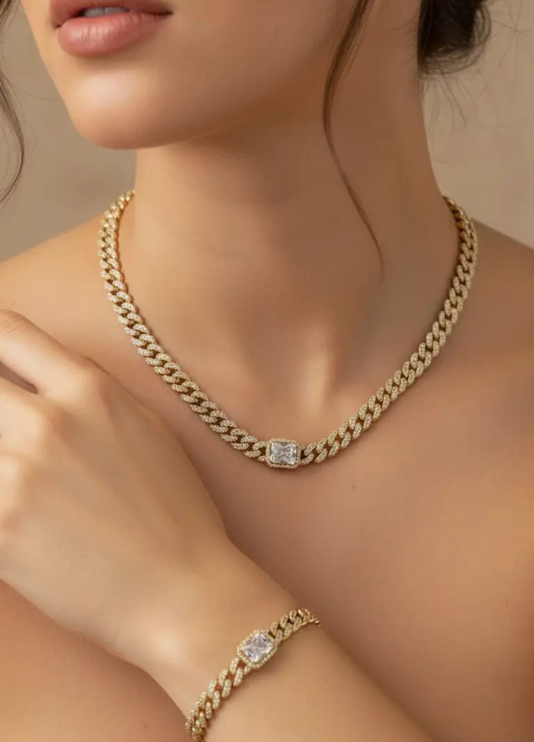 Xuping Gold Baget Taşlı Set - 25-xps14