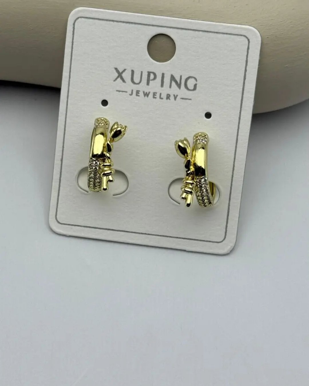 Xuping Gold Gül Detay Küpe - 25-xpkp79