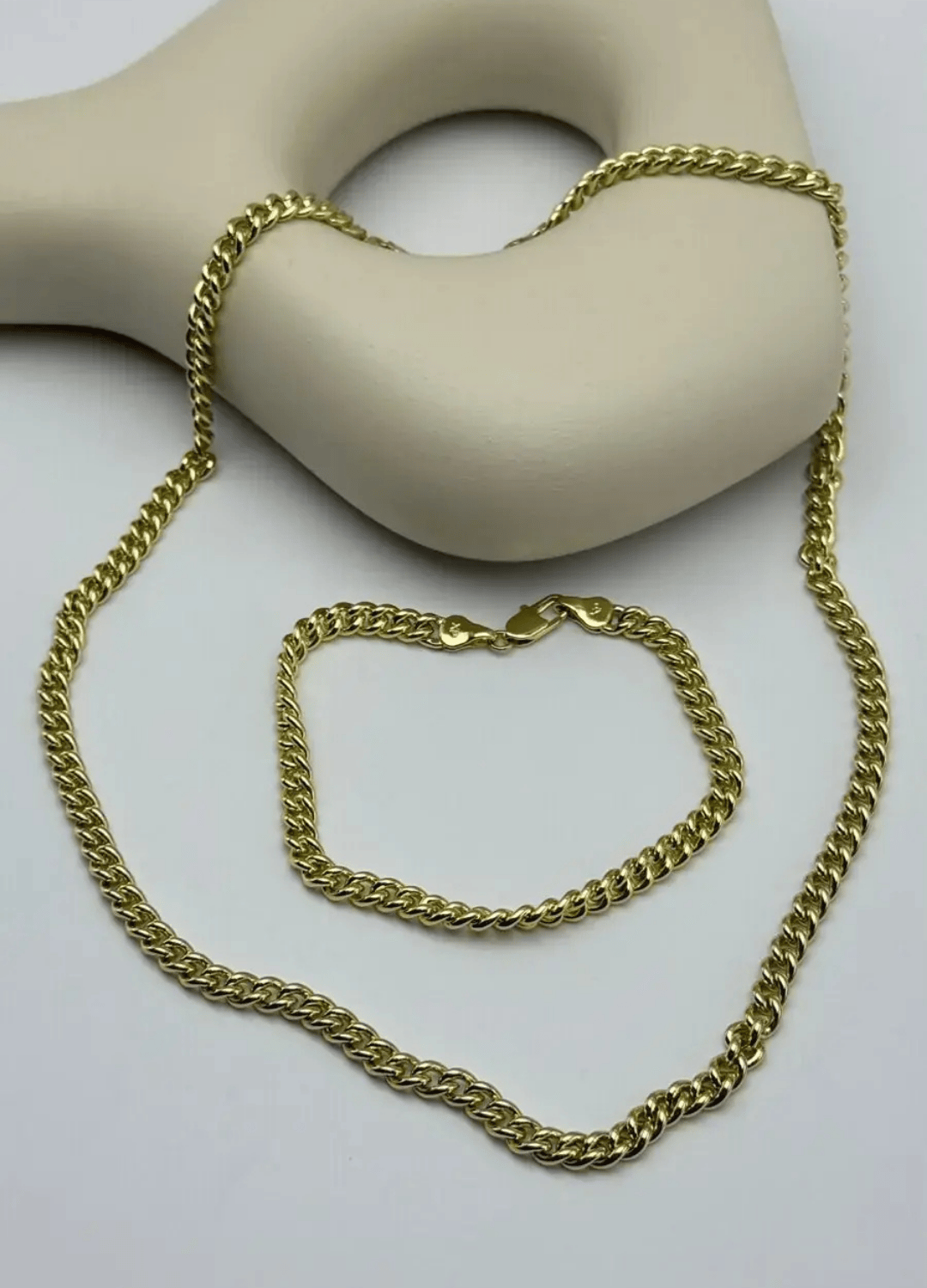 xuping Gold İnce Halka Zincir Set - 25xps03